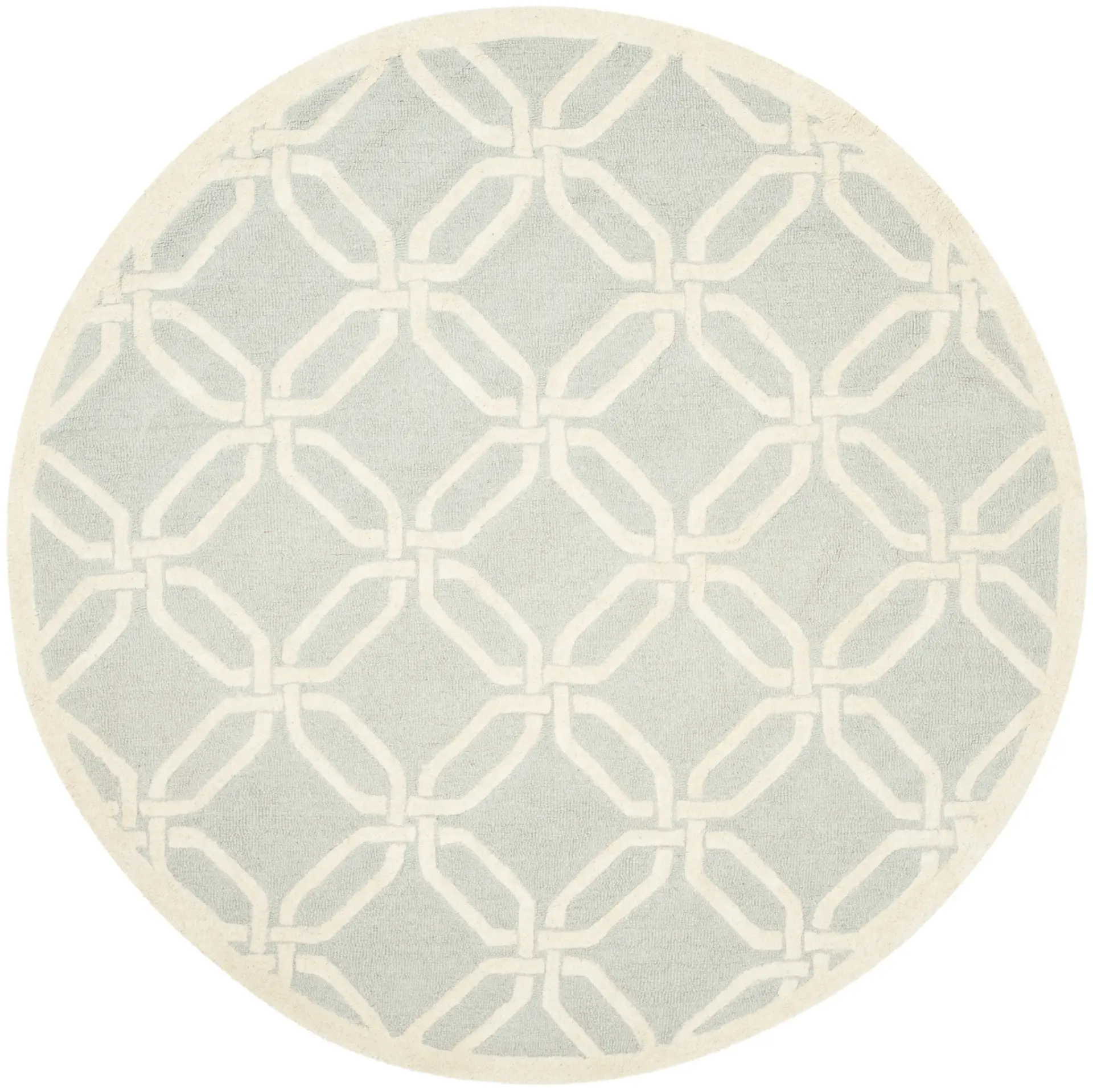 Cambridge Interlocking Octagon Hand-Tufted Wool Rug
