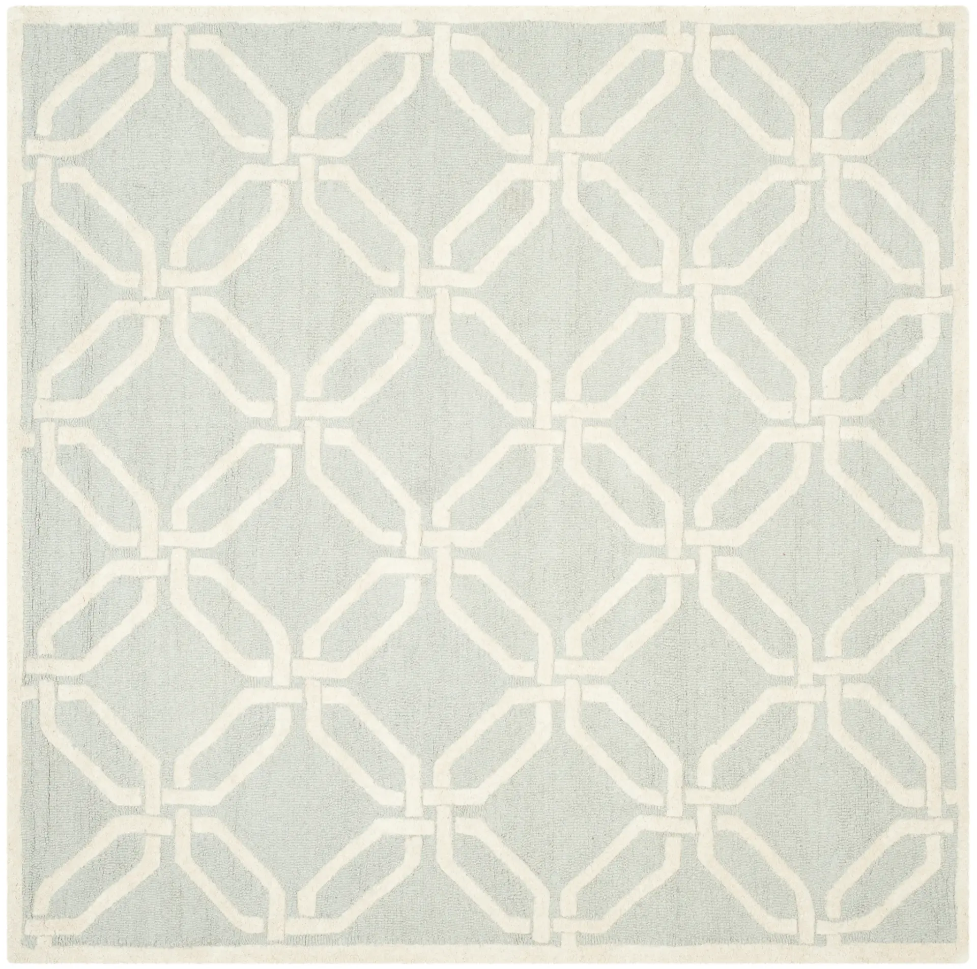 Cambridge Interlocking Octagon Hand-Tufted Wool Rug