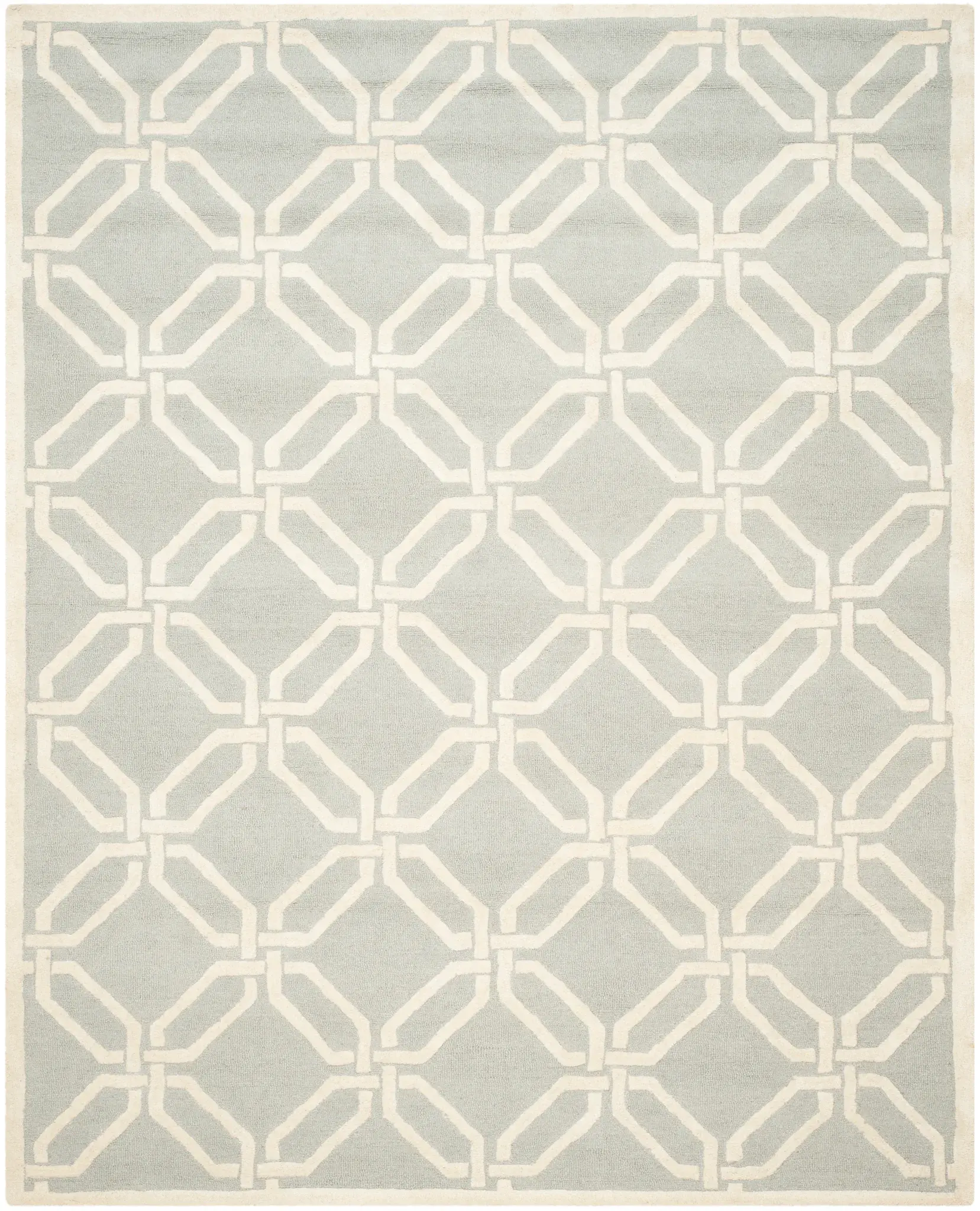 Cambridge Interlocking Octagon Hand-Tufted Wool Rug