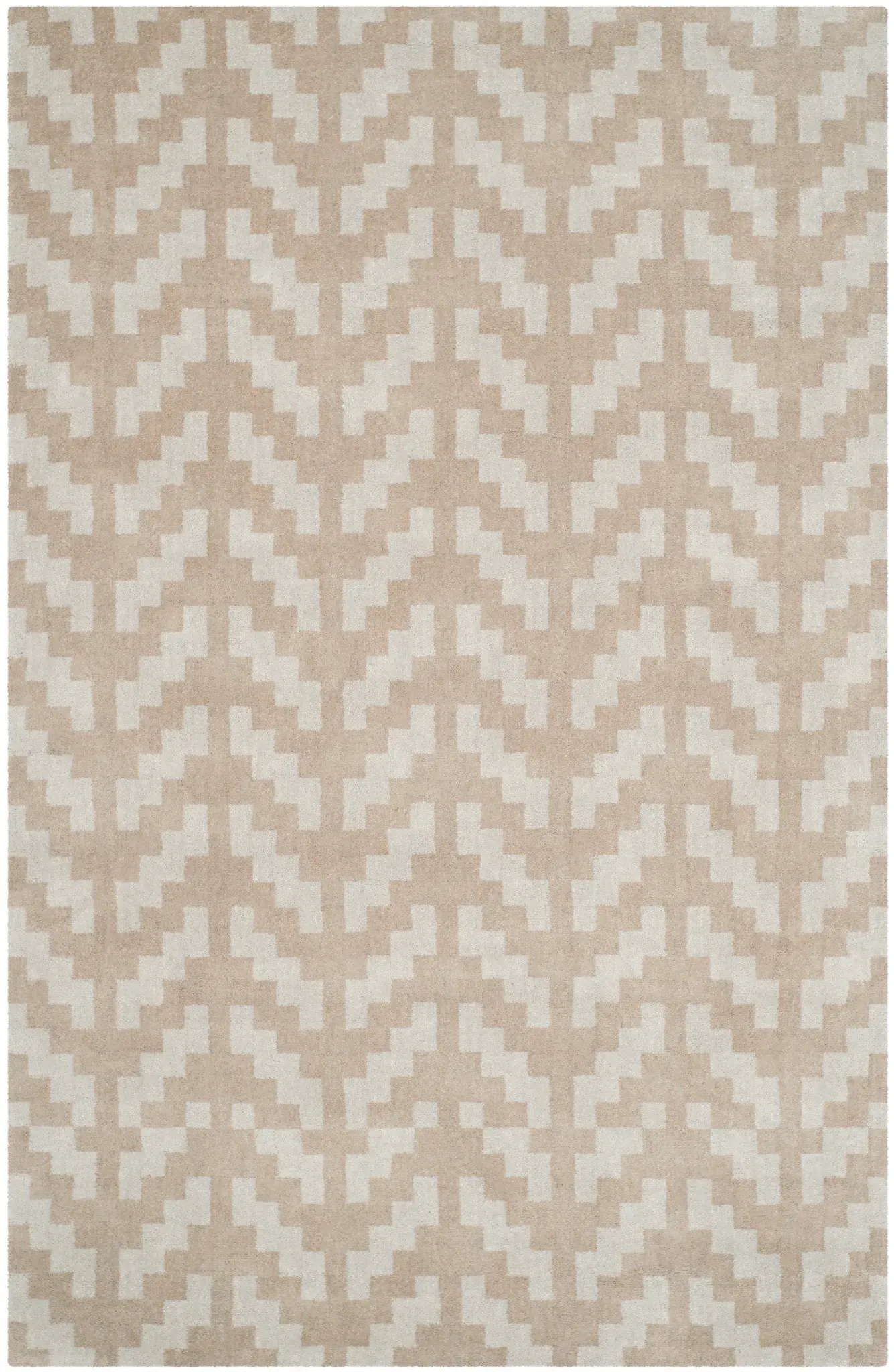 Cambridge Stepped Herringbone Hand-Tufted Wool Rug