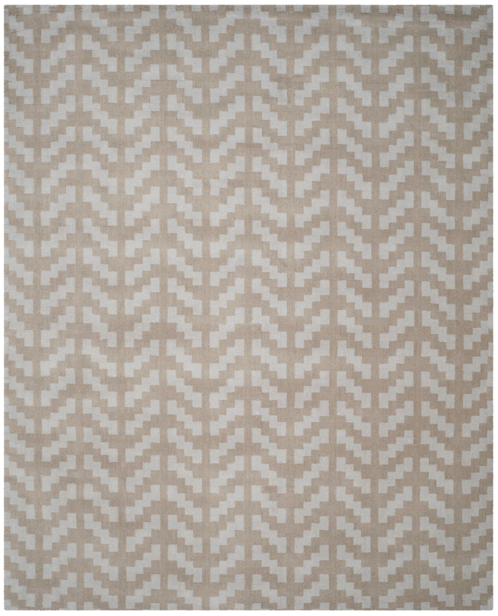 Cambridge Stepped Herringbone Hand-Tufted Wool Rug