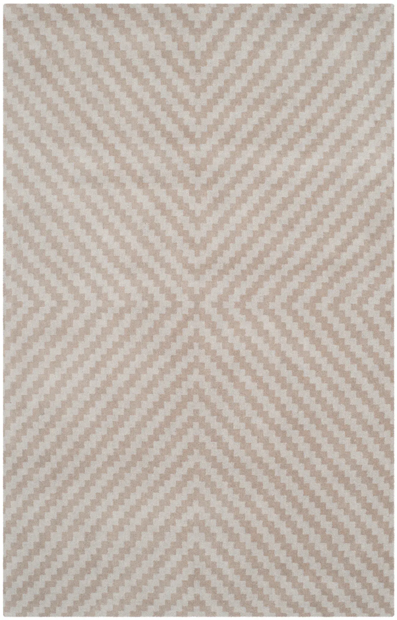 Cambridge Stepped Diamond Hand-Tufted Wool Rug