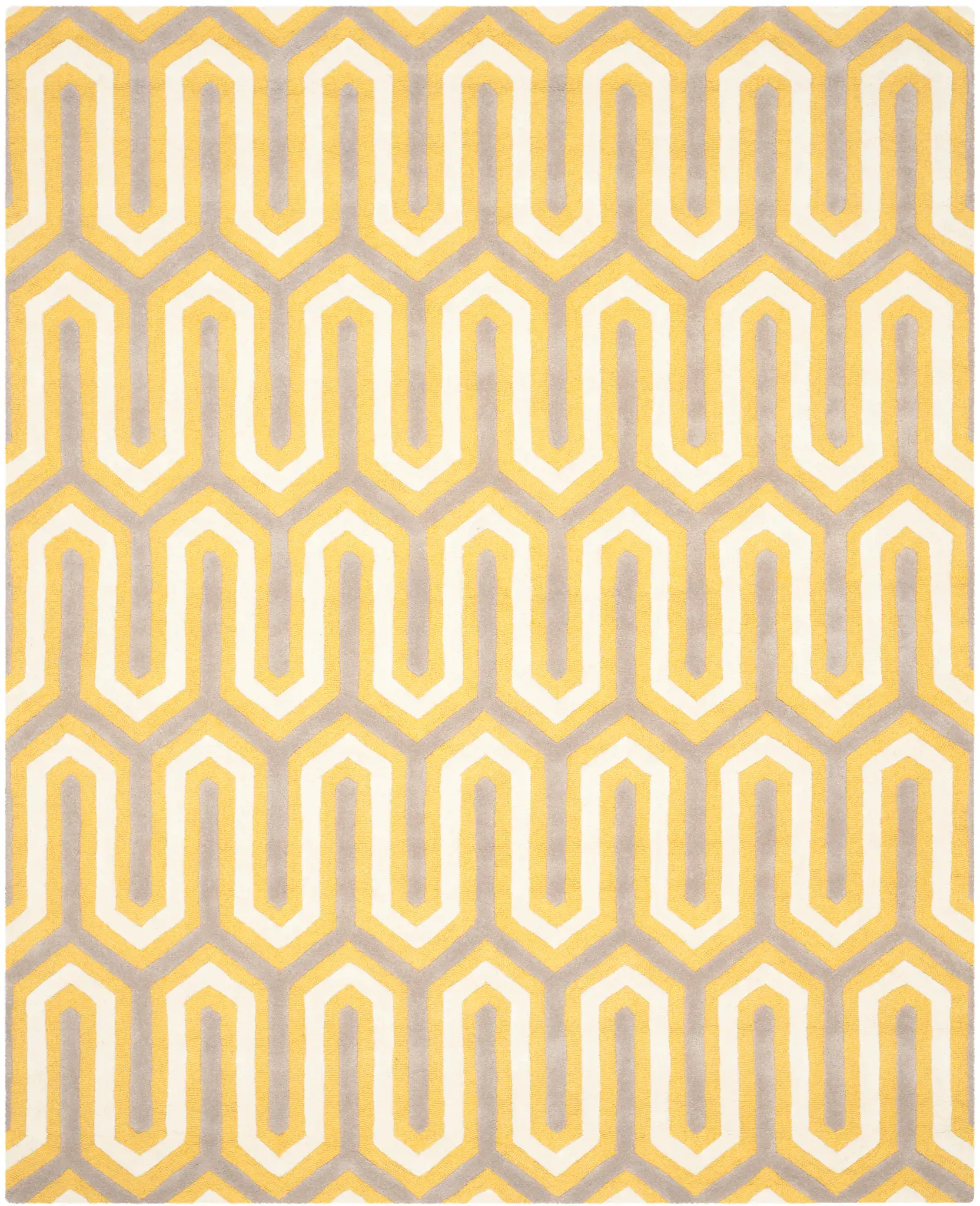 Cambridge Interlocking Chevron Hand-Tufted Wool Rug
