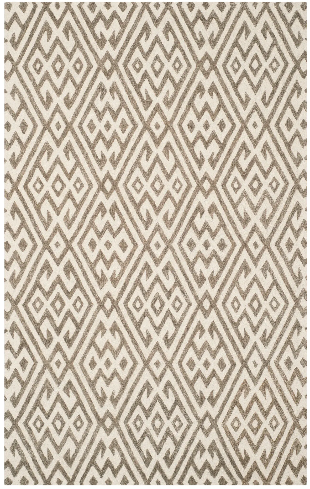 Cambridge Diamond Maze Hand-Tufted Wool Rug