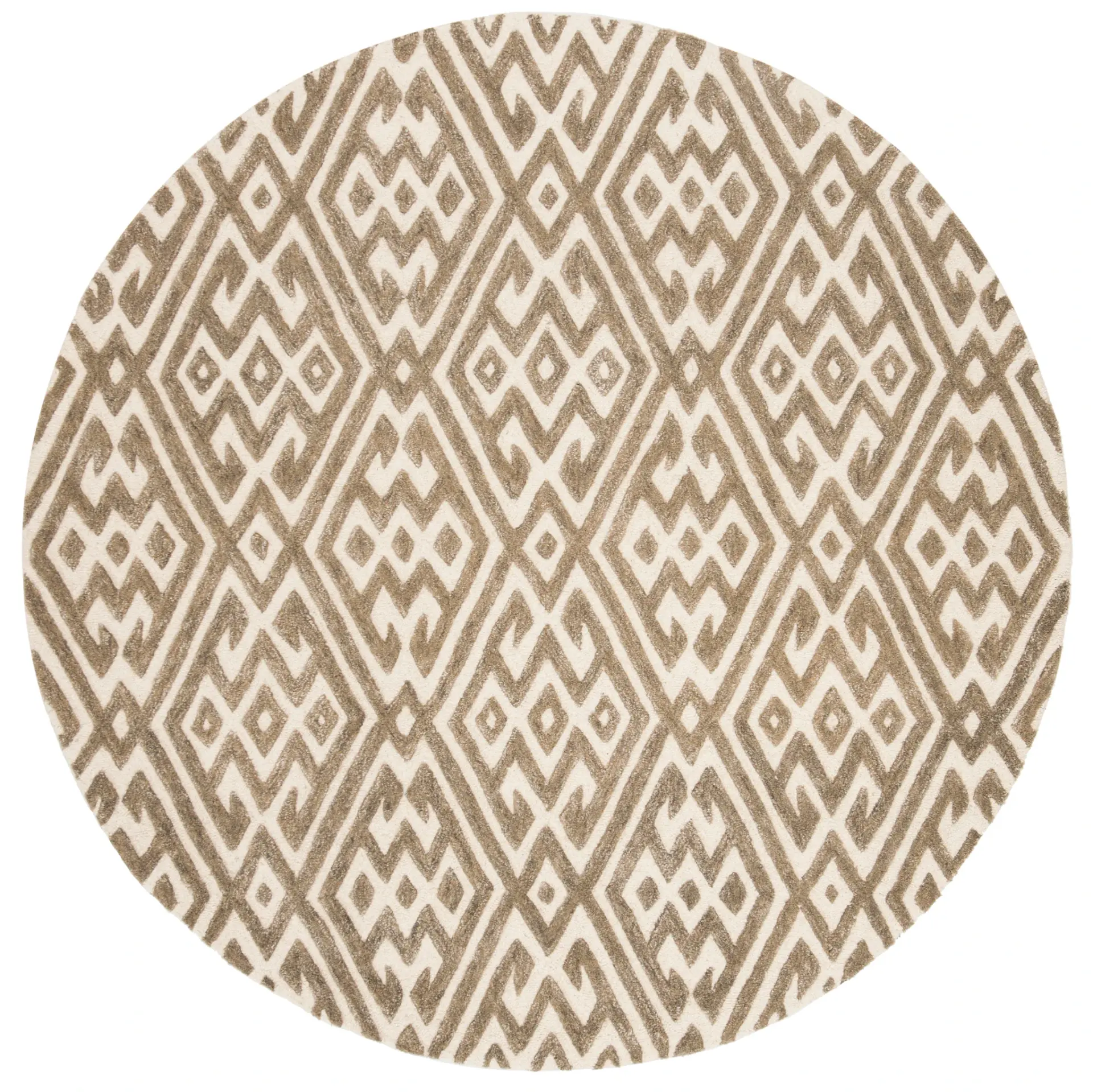 Cambridge Diamond Maze Hand-Tufted Wool Rug