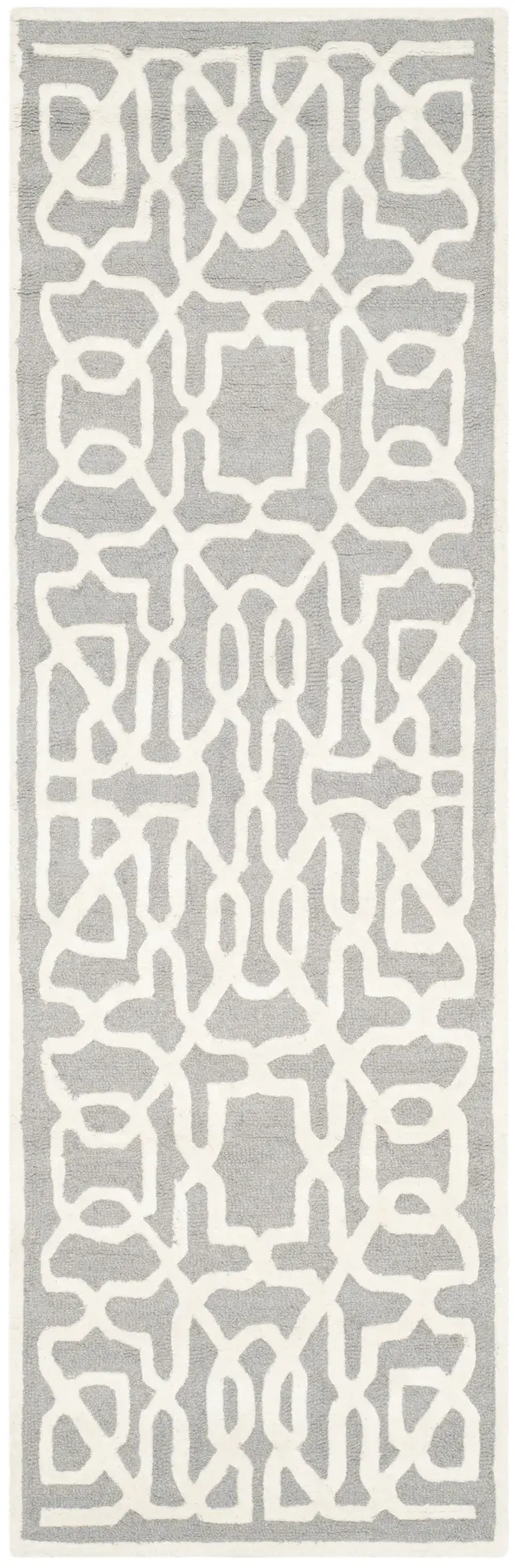 Cambridge Interlocking Fretwork Hand-Tufted Wool Rug
