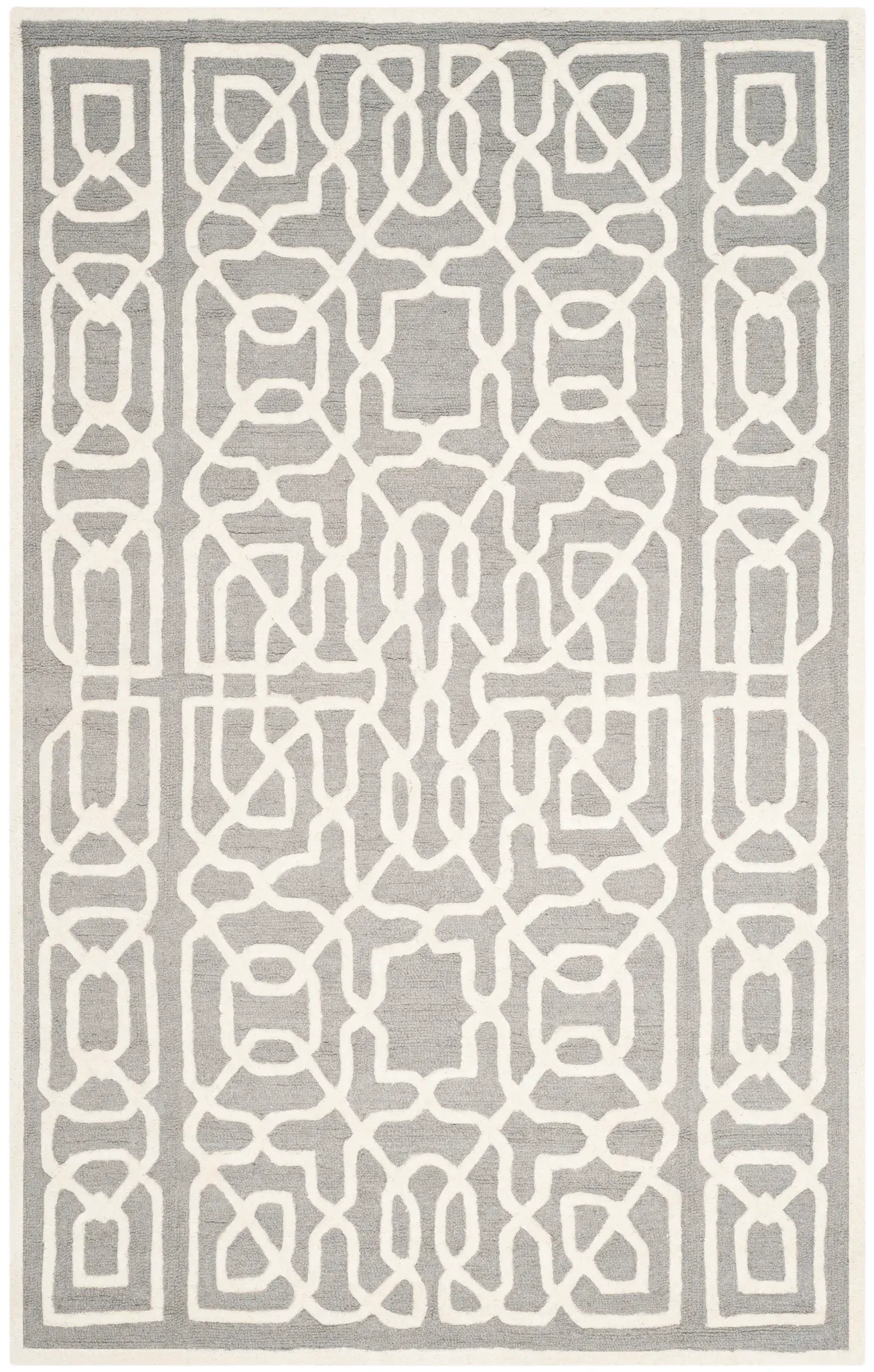Cambridge Interlocking Fretwork Hand-Tufted Wool Rug