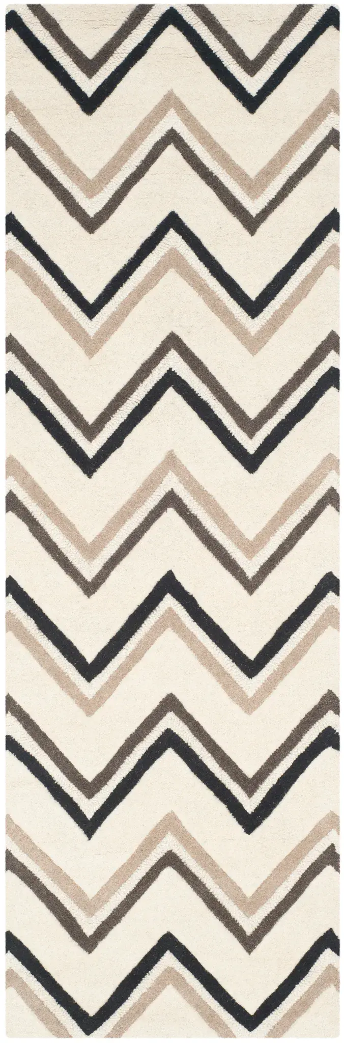 Cambridge Double Chevron Hand-Tufted Wool Rug