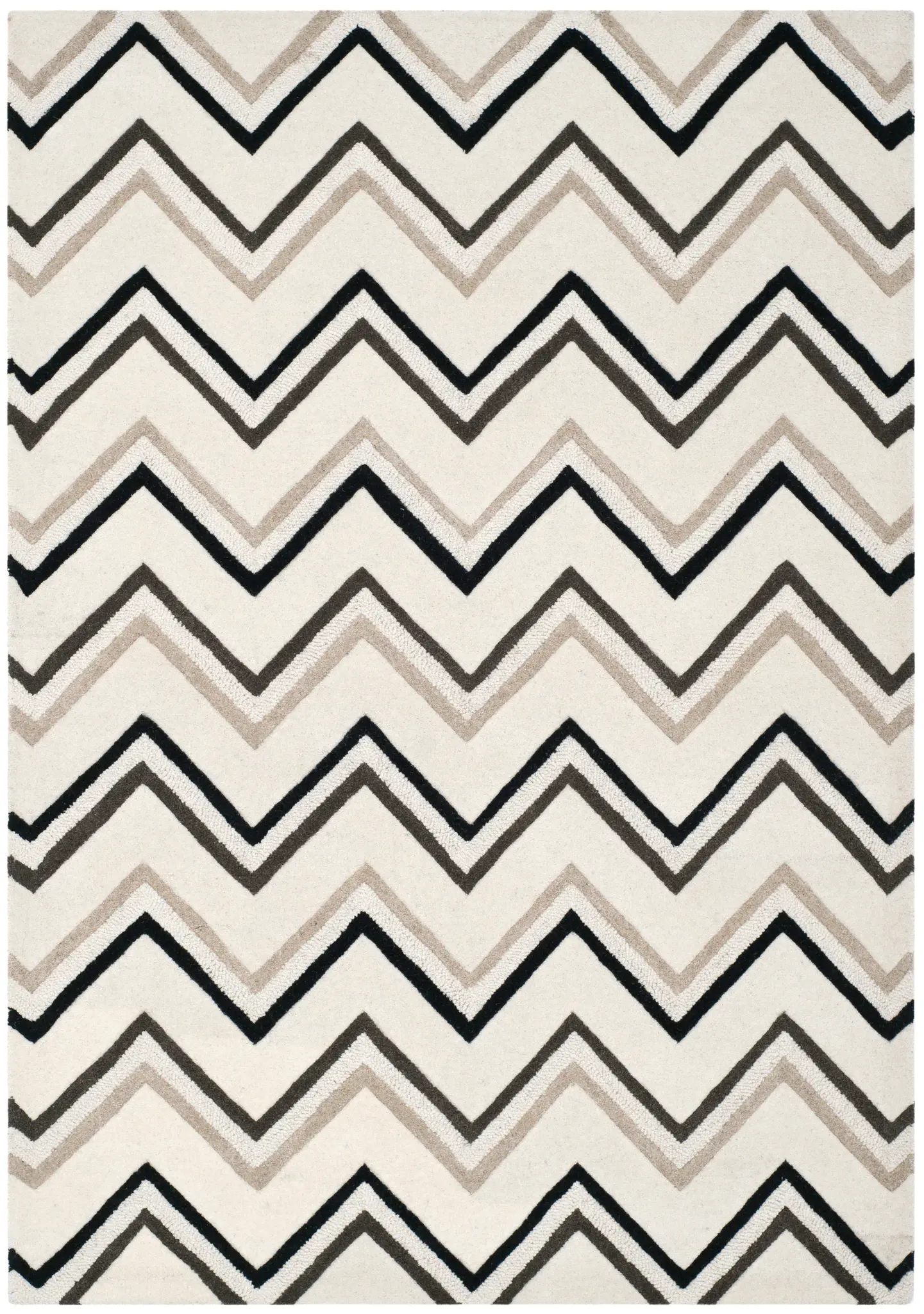 Cambridge Double Chevron Hand-Tufted Wool Rug
