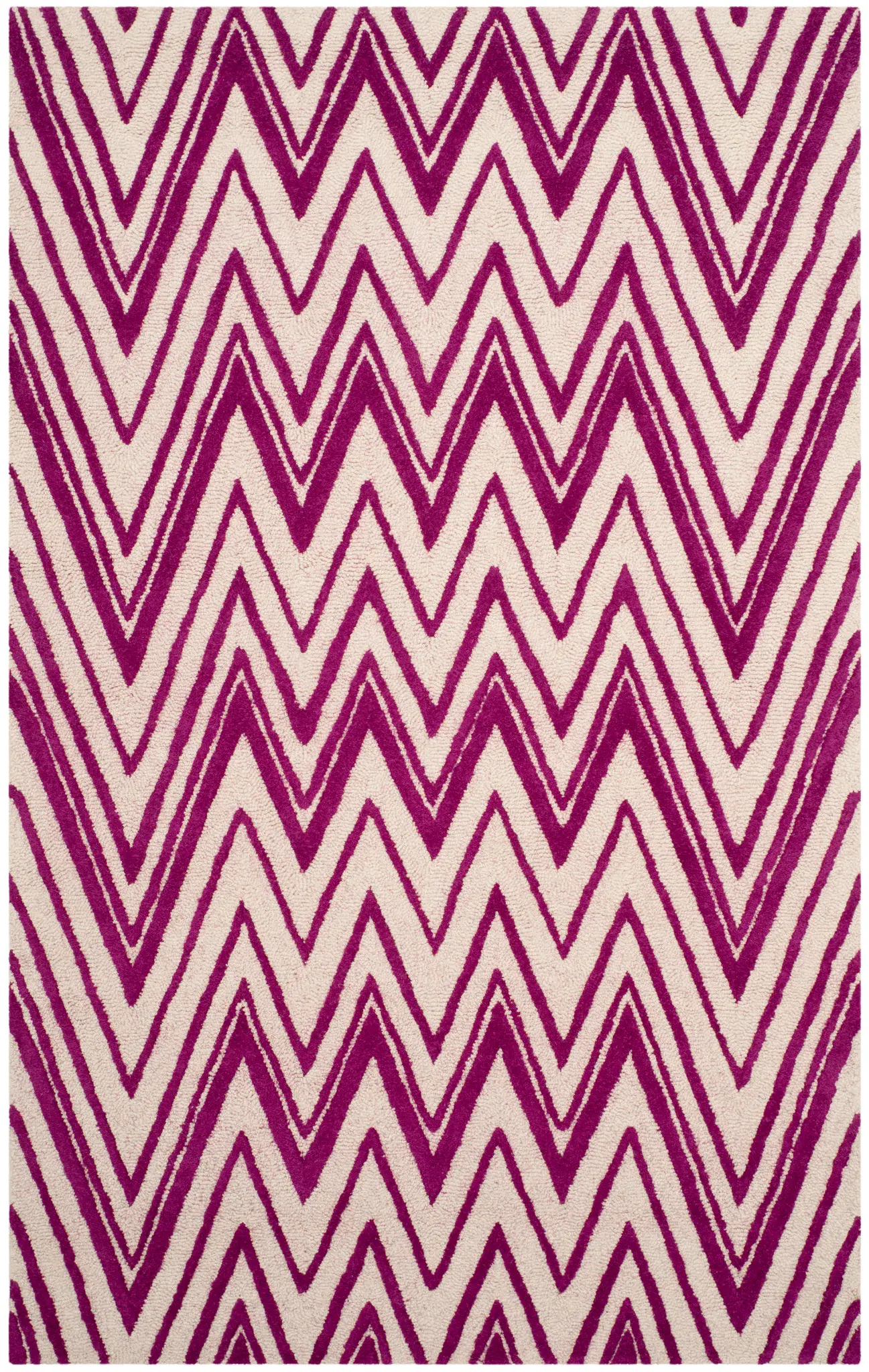 Cambridge Double Chevron Hand-Tufted Wool Rug
