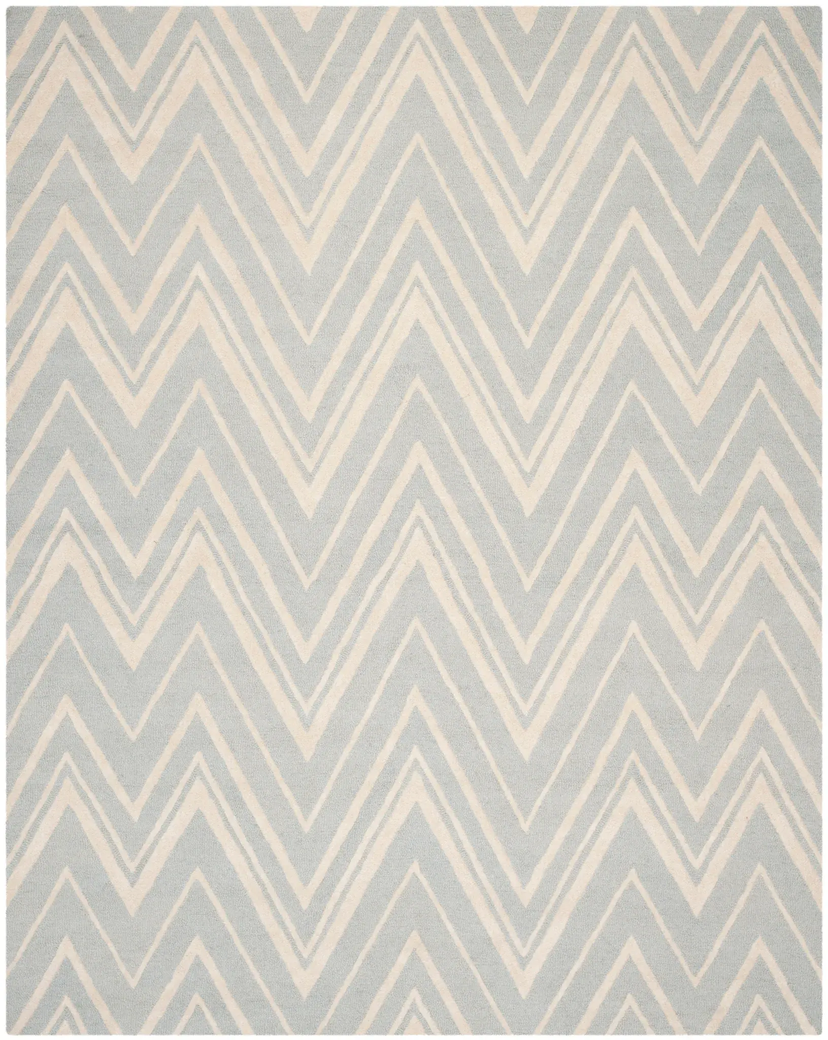 Cambridge Double Chevron Hand-Tufted Wool Rug