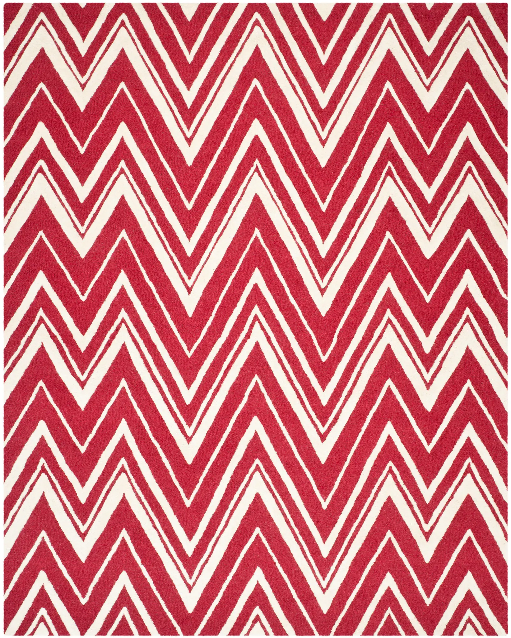 Cambridge Double Chevron Hand-Tufted Wool Rug