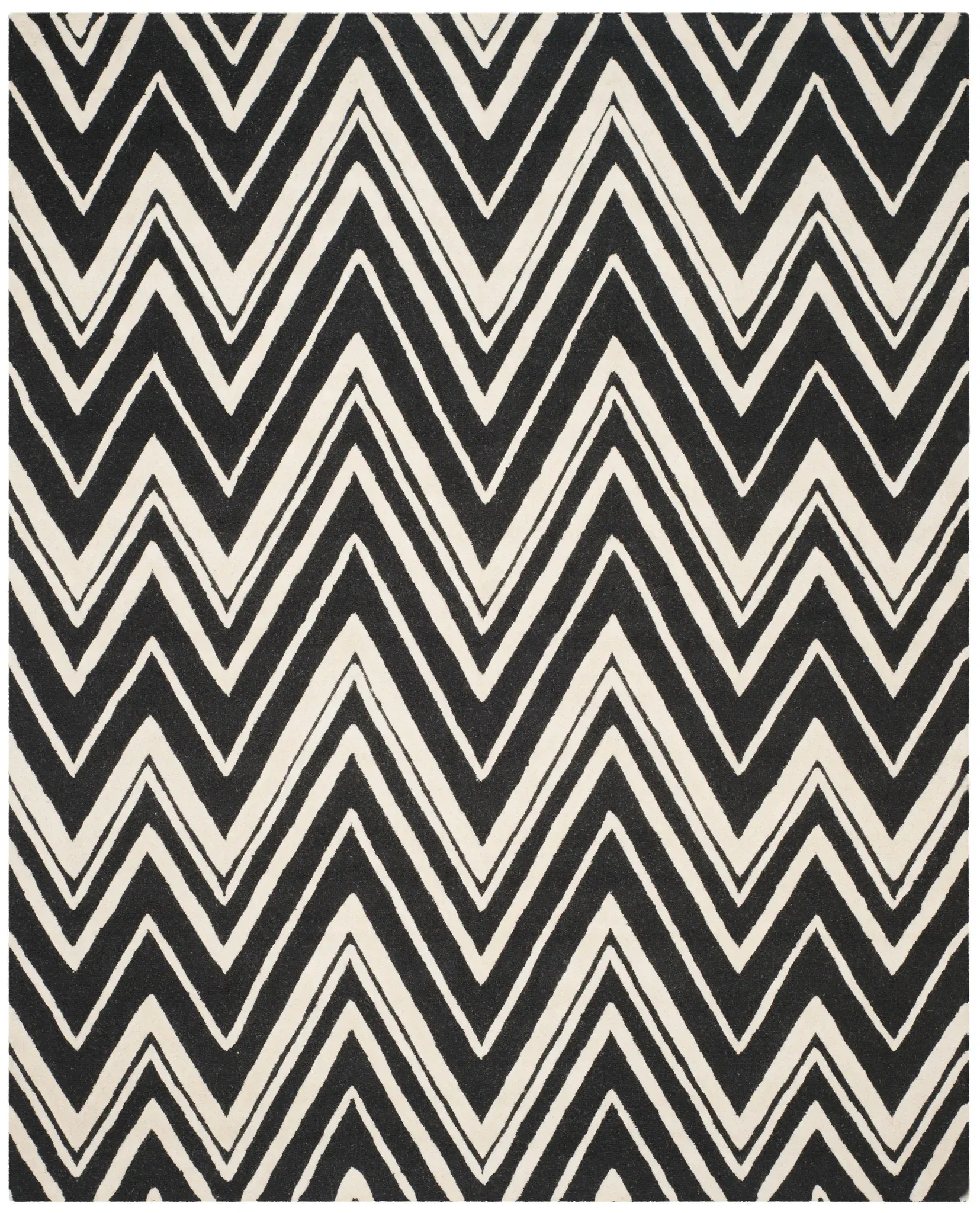 Cambridge Double Chevron Hand-Tufted Wool Rug