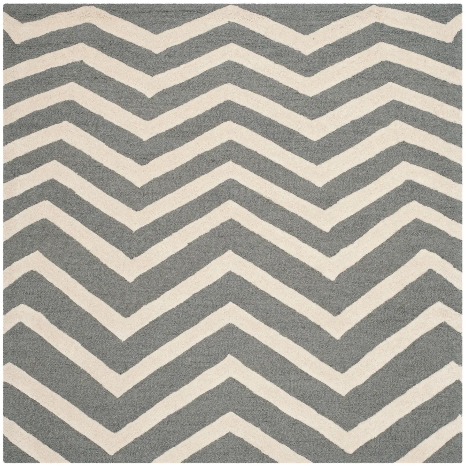 Cambridge Textured Chevron Hand-Tufted Wool Rug