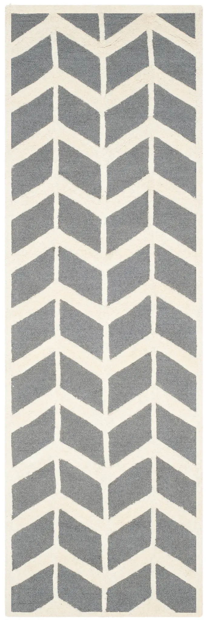 Cambridge Herringbone Hand-Tufted Wool Rug