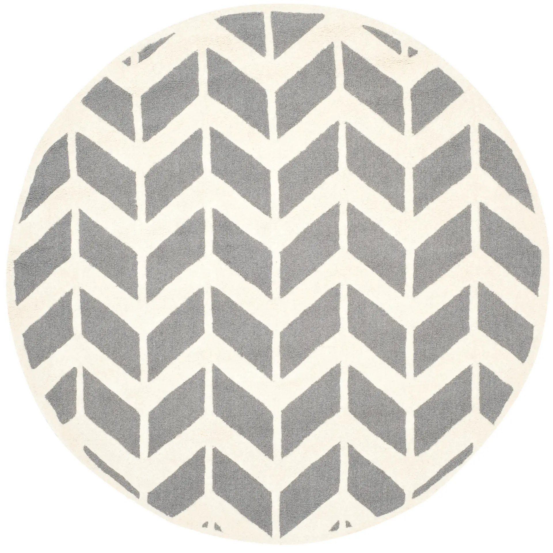 Cambridge Herringbone Hand-Tufted Wool Rug