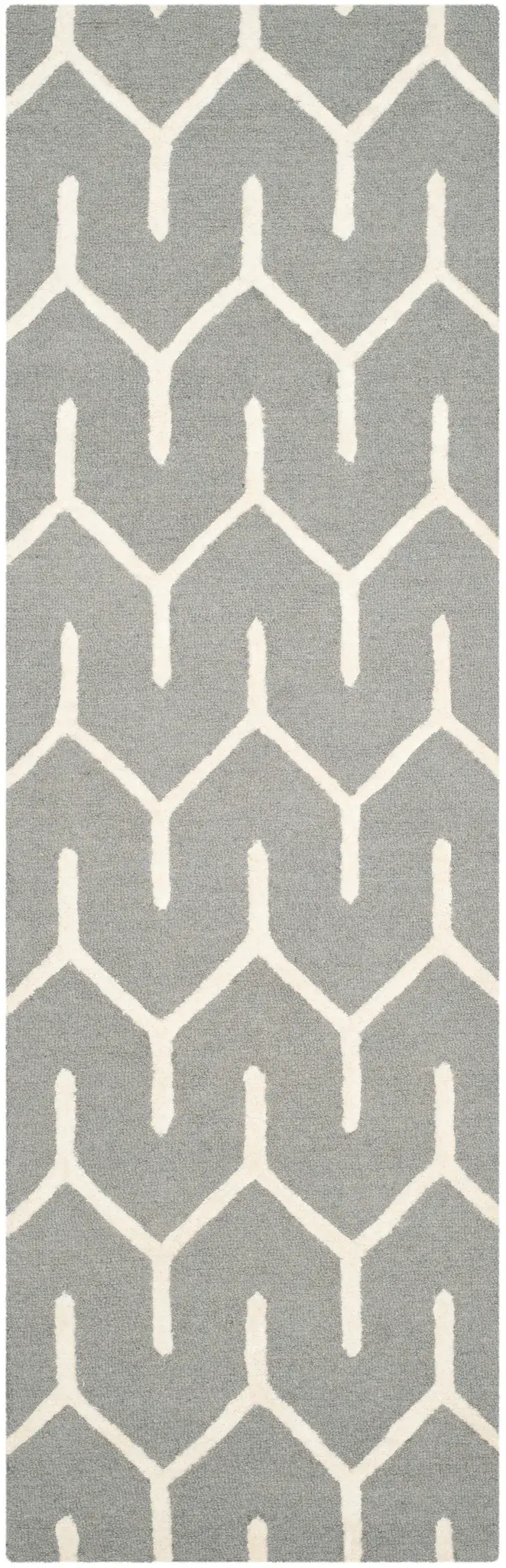 Cambridge Geometric Trellis Hand-Tufted Wool Rug