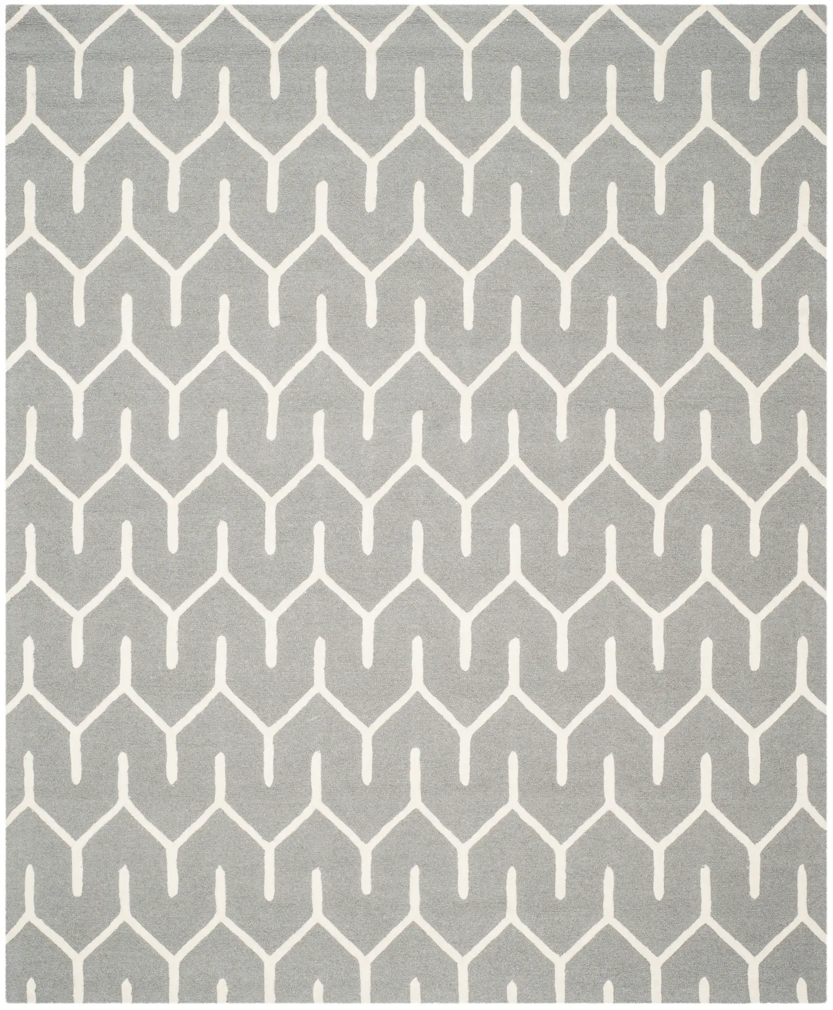 Cambridge Geometric Trellis Hand-Tufted Wool Rug