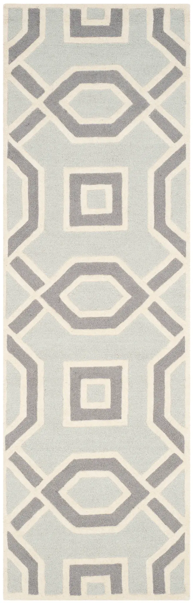 Cambridge Hexagon Grid Hand-Tufted Wool Rug