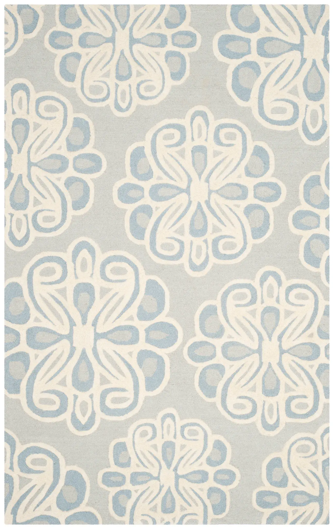 Cambridge Floral Medallion Hand-Tufted Wool Rug