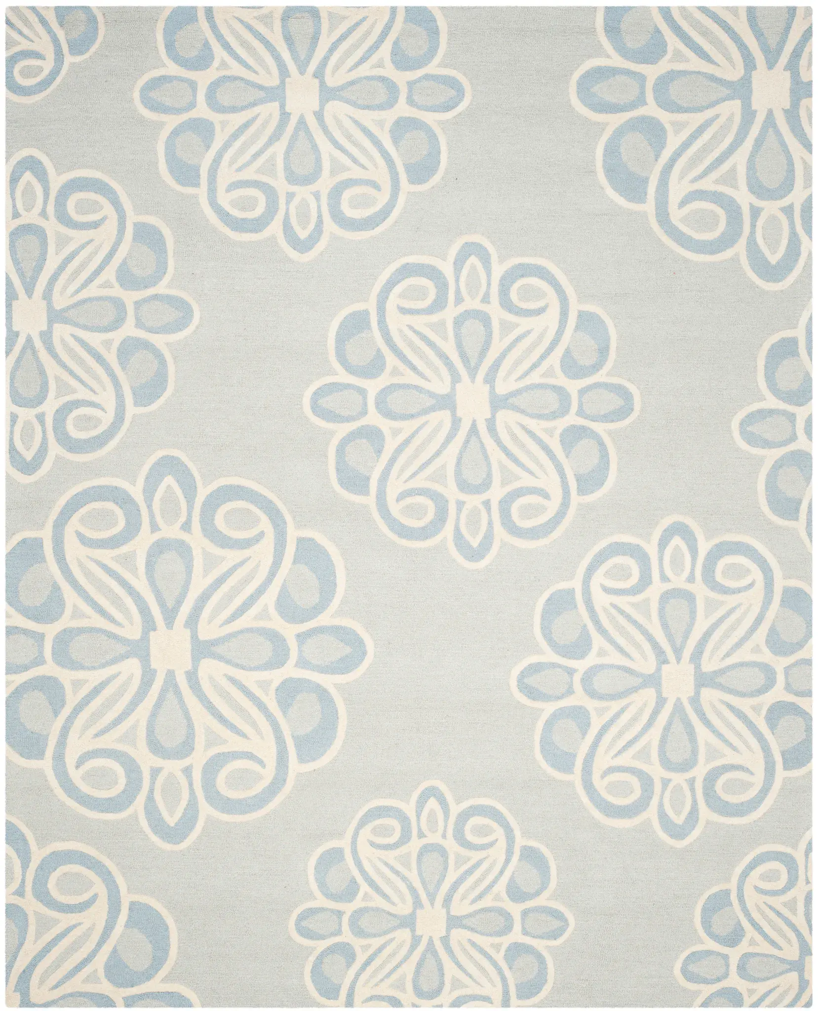 Cambridge Floral Medallion Hand-Tufted Wool Rug
