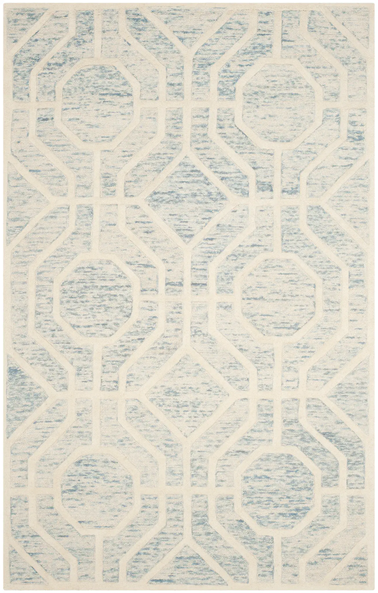 Cambridge Octagon Lattice Hand-Tufted Wool Rug