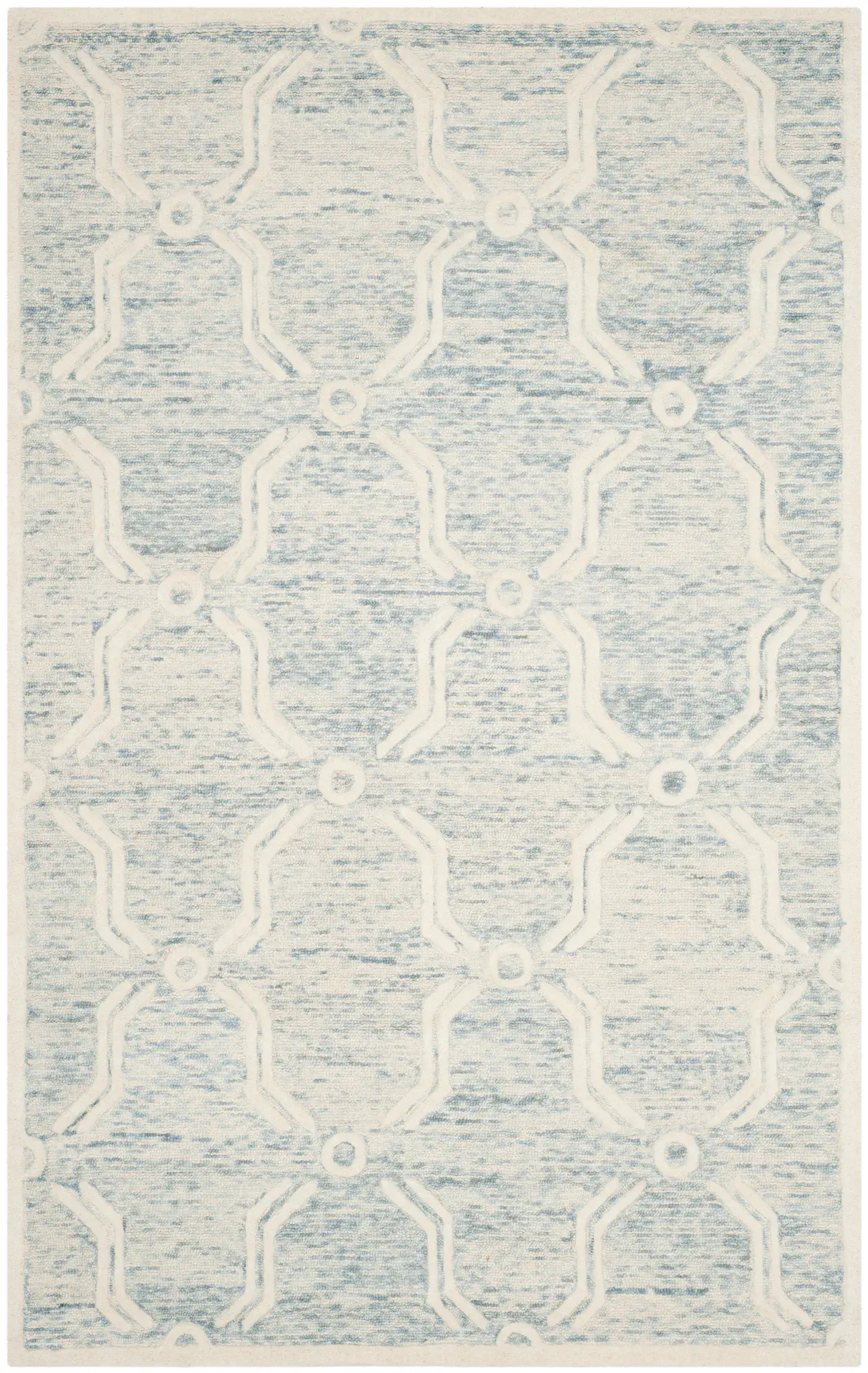 Cambridge Fretwork Lattice Hand-Tufted Wool Rug