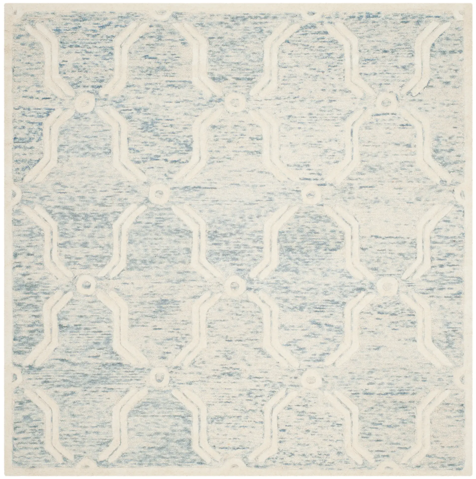 Cambridge Fretwork Lattice Hand-Tufted Wool Rug