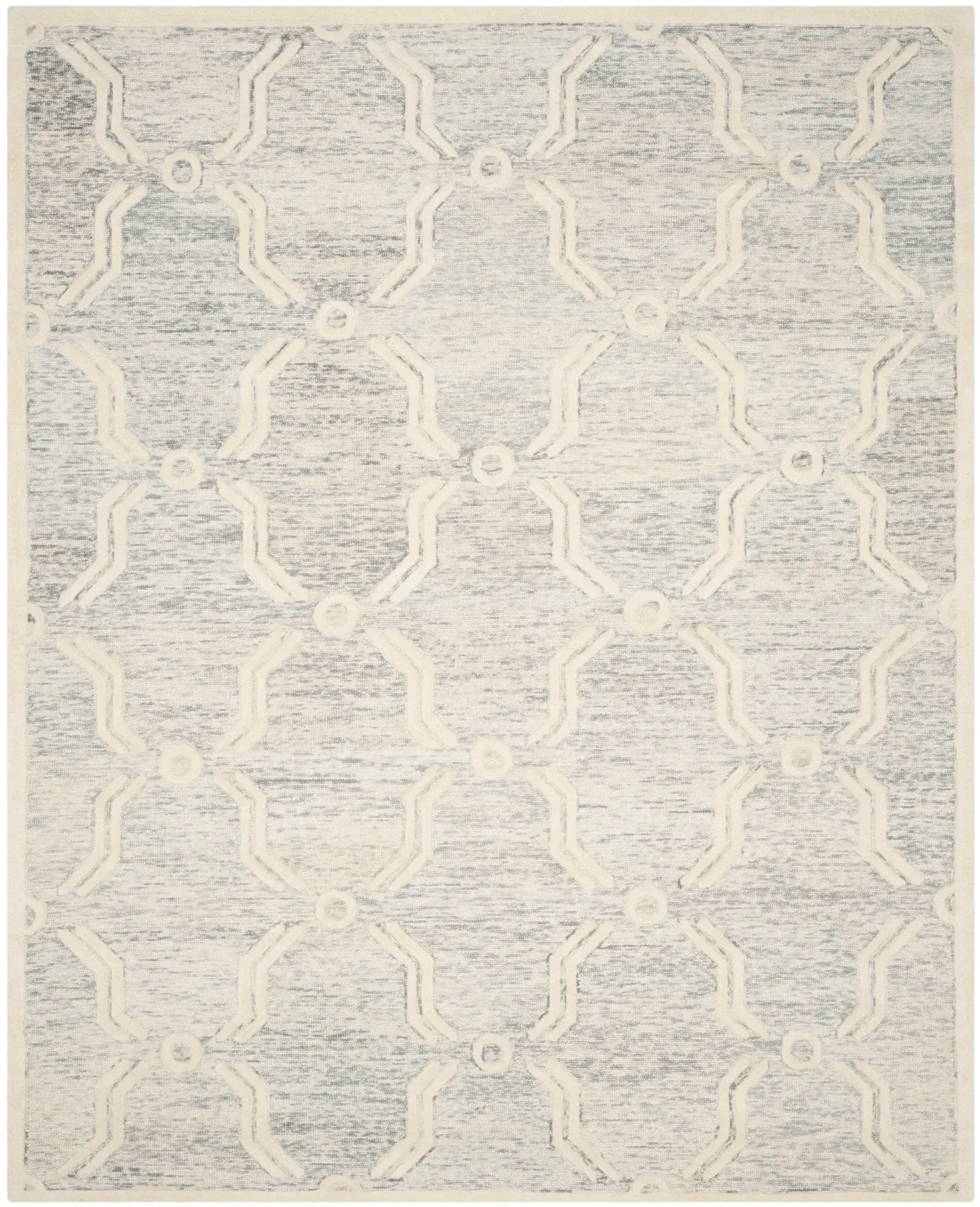 Cambridge Fretwork Lattice Hand-Tufted Wool Rug