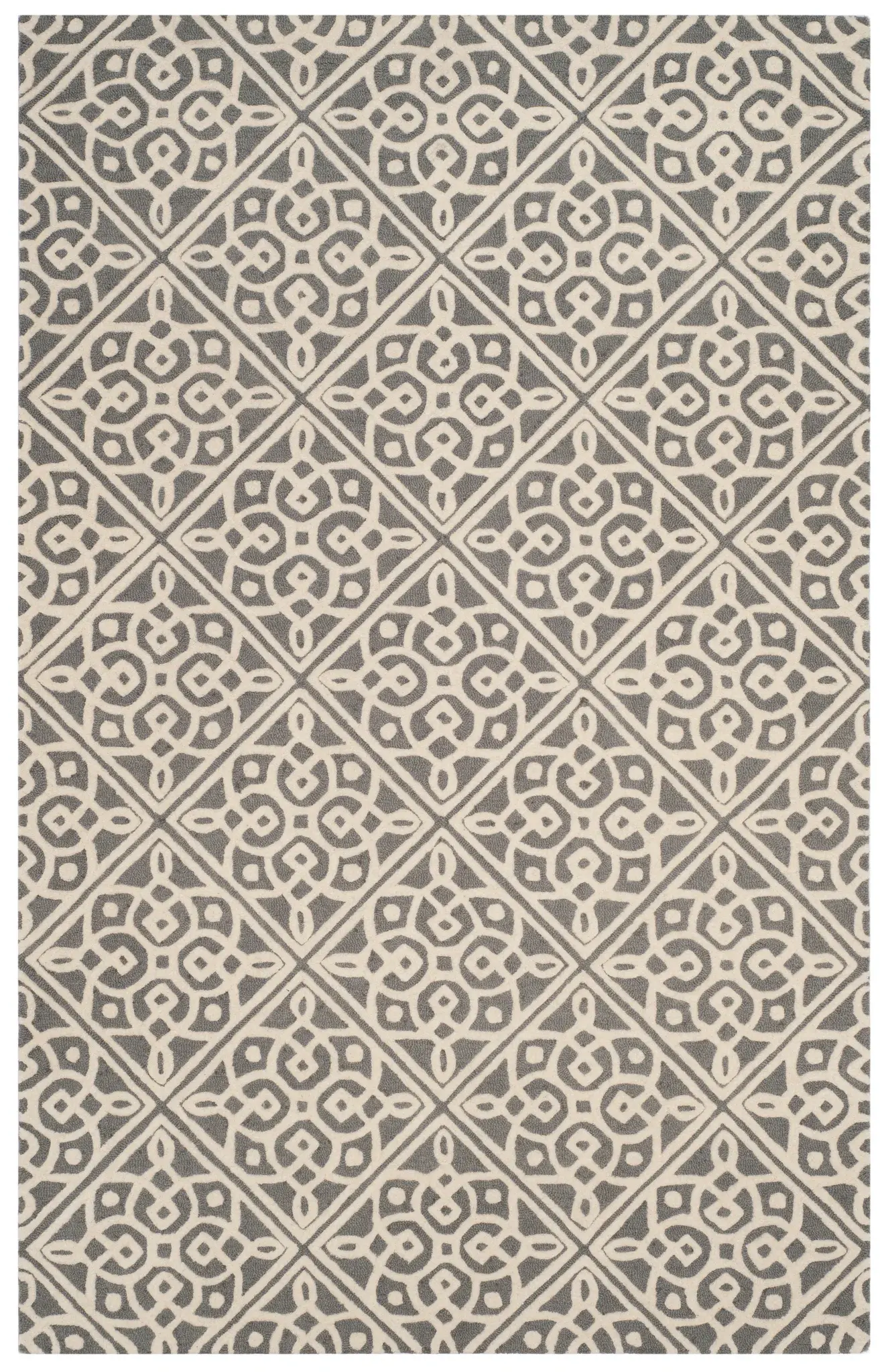 Cambridge Diamond Tile Hand-Tufted Wool Rug