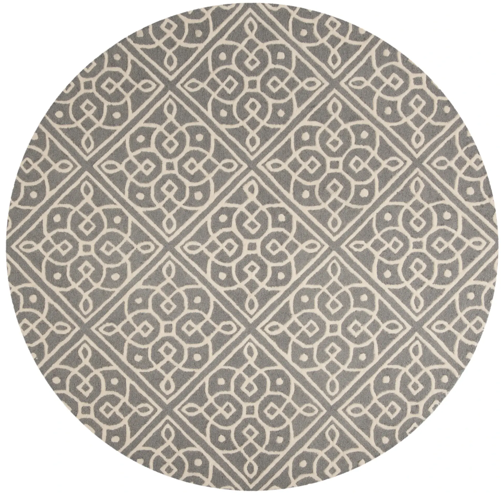 Cambridge Diamond Tile Hand-Tufted Wool Rug
