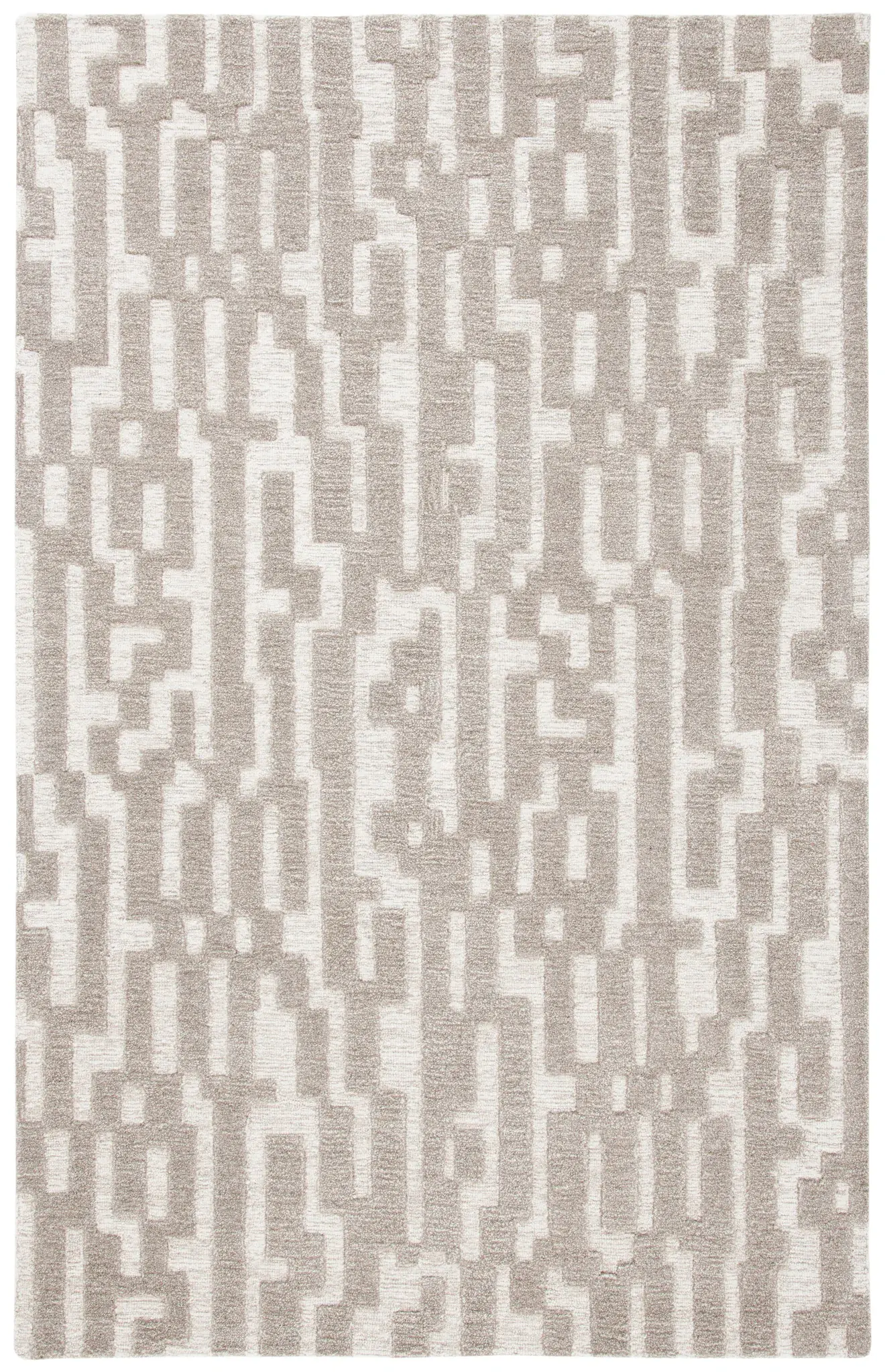 Cambridge Stepped Block Hand-Tufted Wool Rug