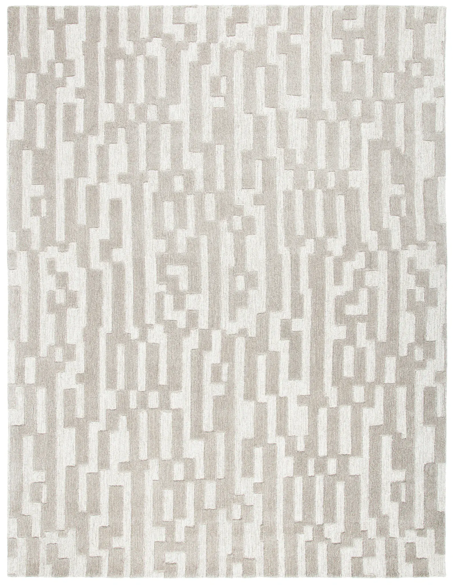 Cambridge Stepped Block Hand-Tufted Wool Rug