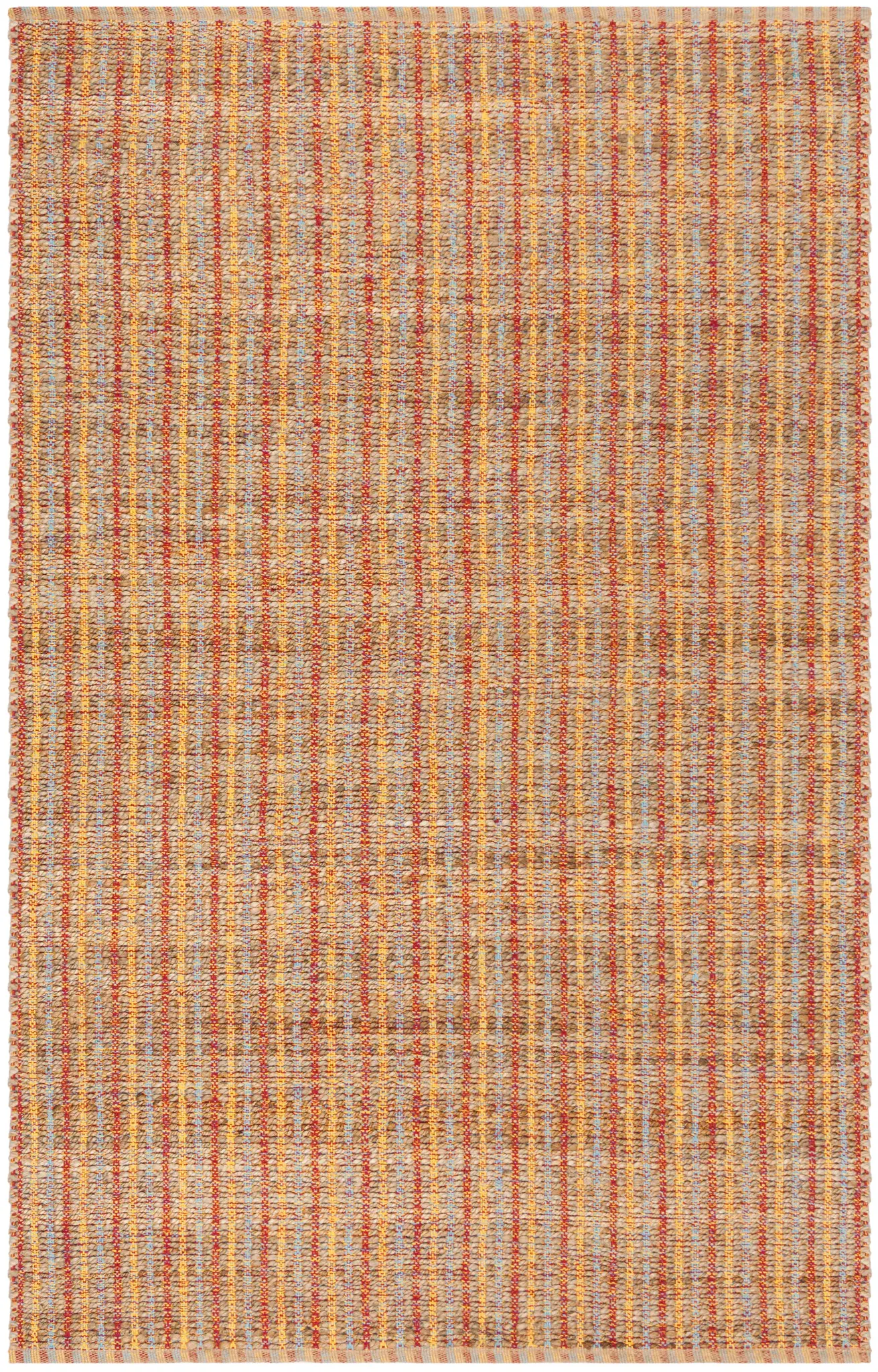 Cape Cod Pinstripe Hand-Woven Jute Rug
