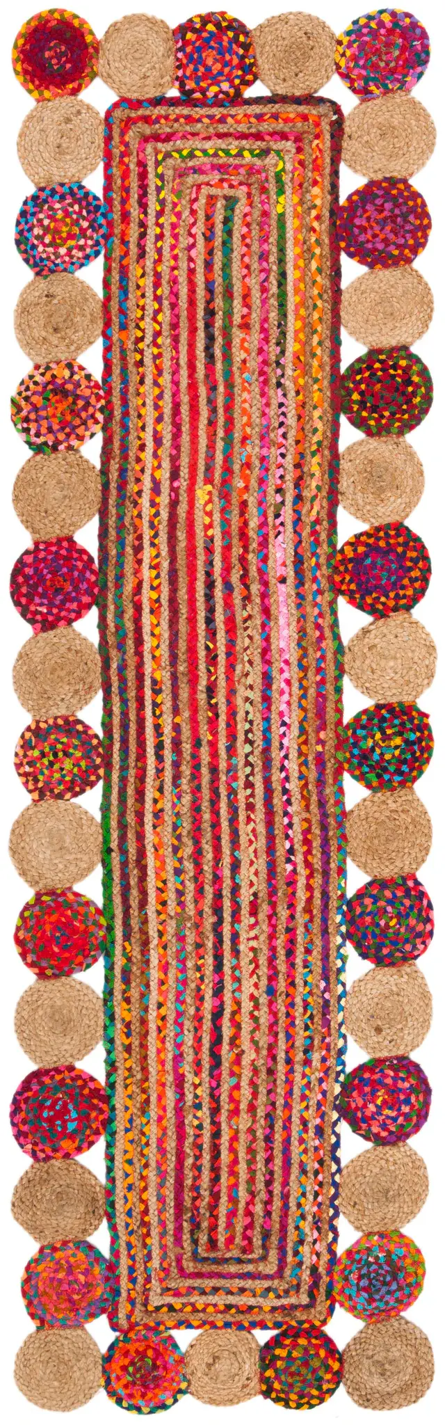 Cape Cod Concentric Braided Hand-Woven Rug