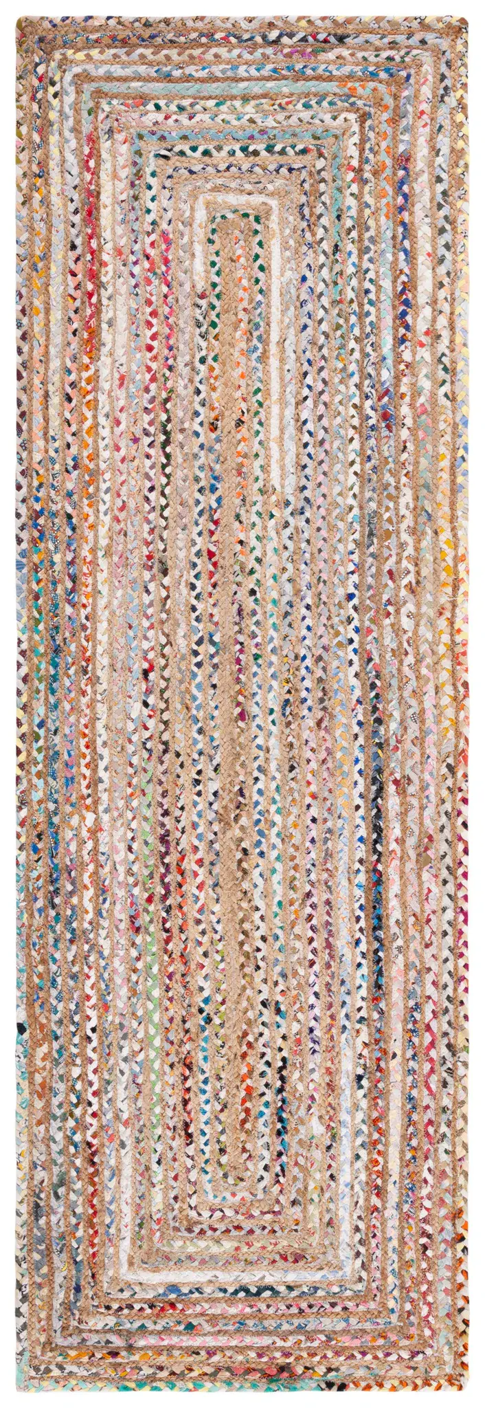 Cape Cod Concentric Braided Hand-Woven Cotton Rug