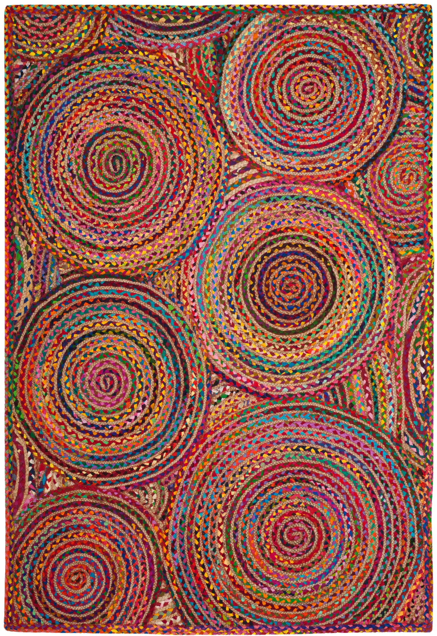 Cape Cod Concentric Circles Hand-Woven Rug