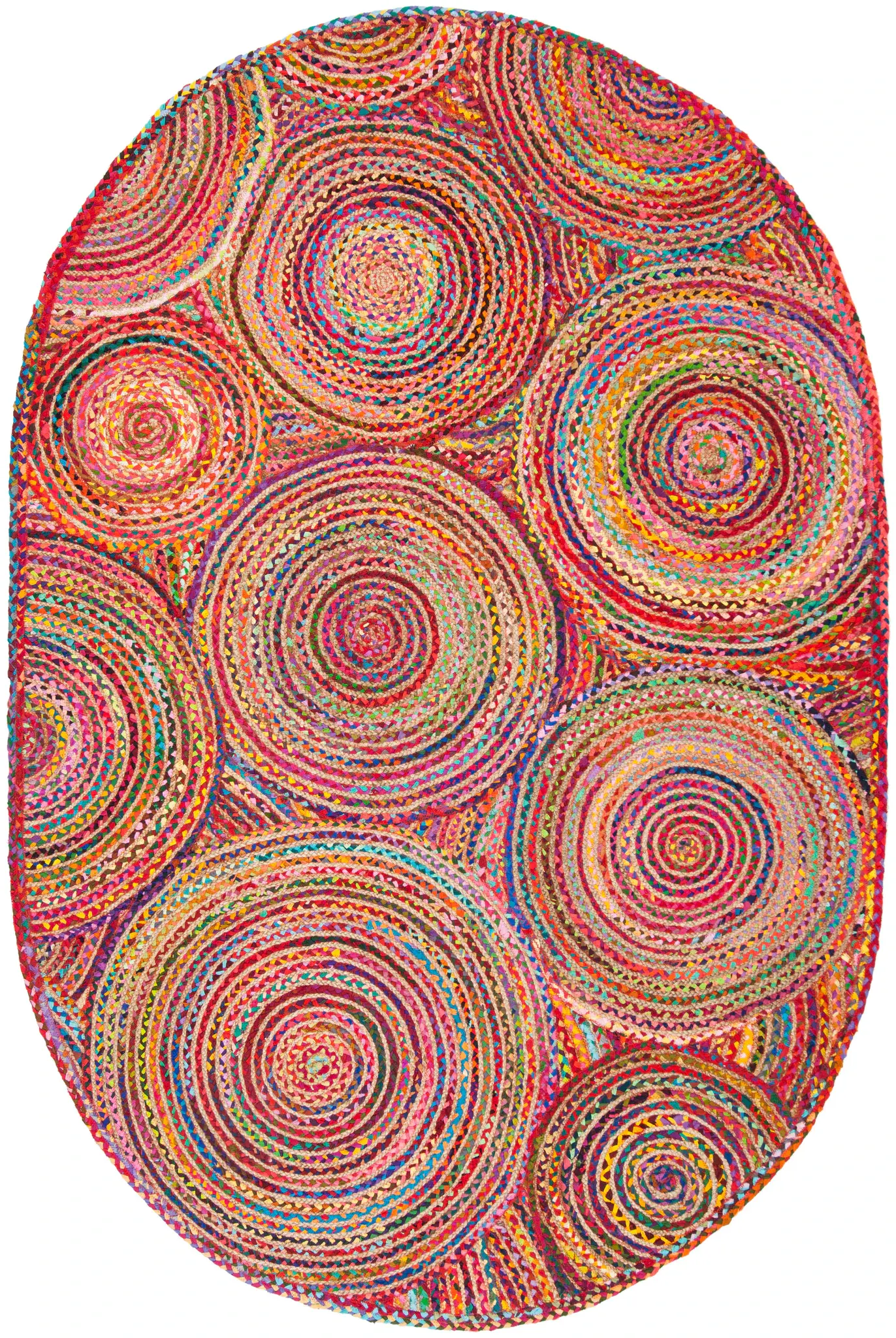 Cape Cod Concentric Circles Hand-Woven Rug