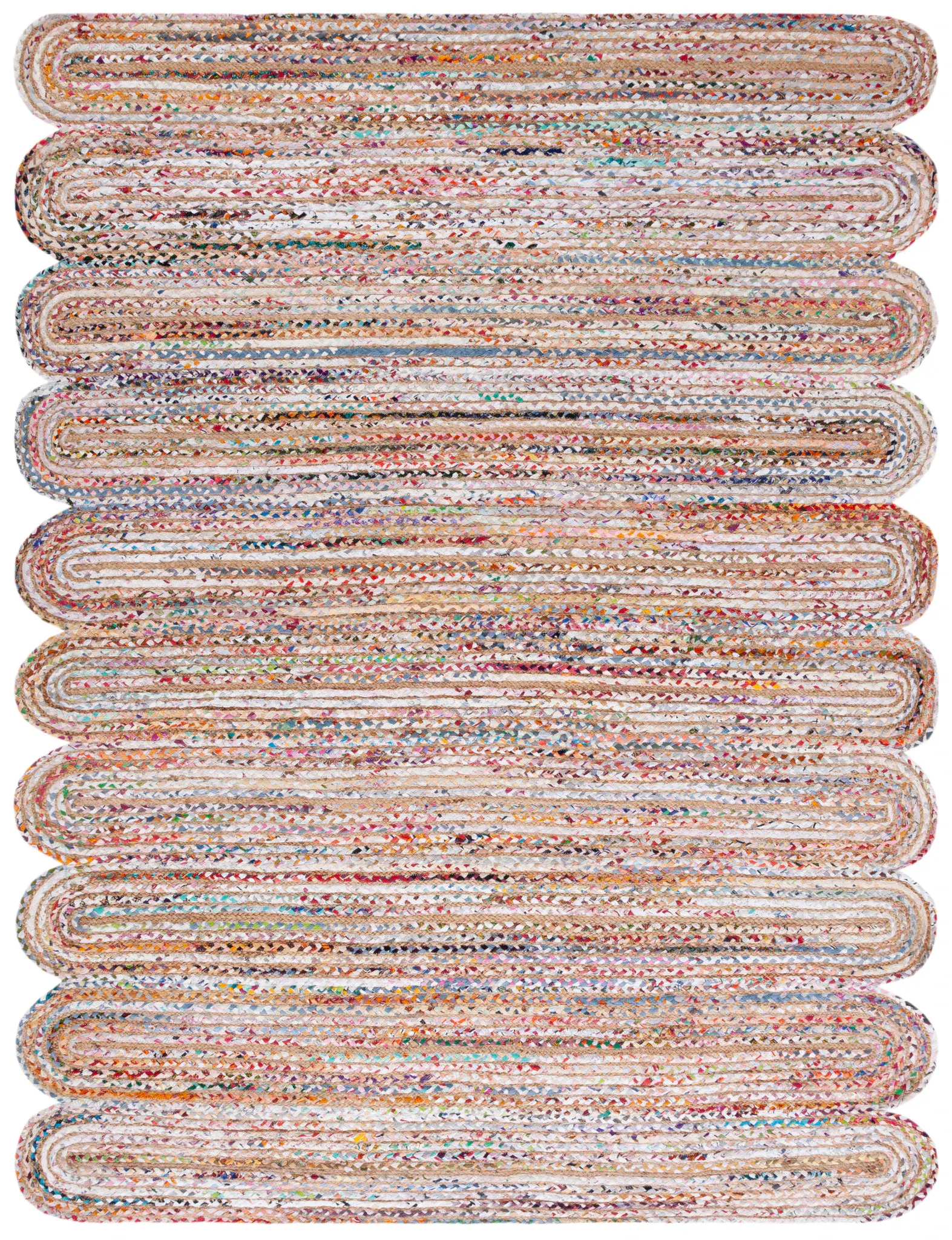 Cape Cod Scalloped Hand-Woven Jute Rug