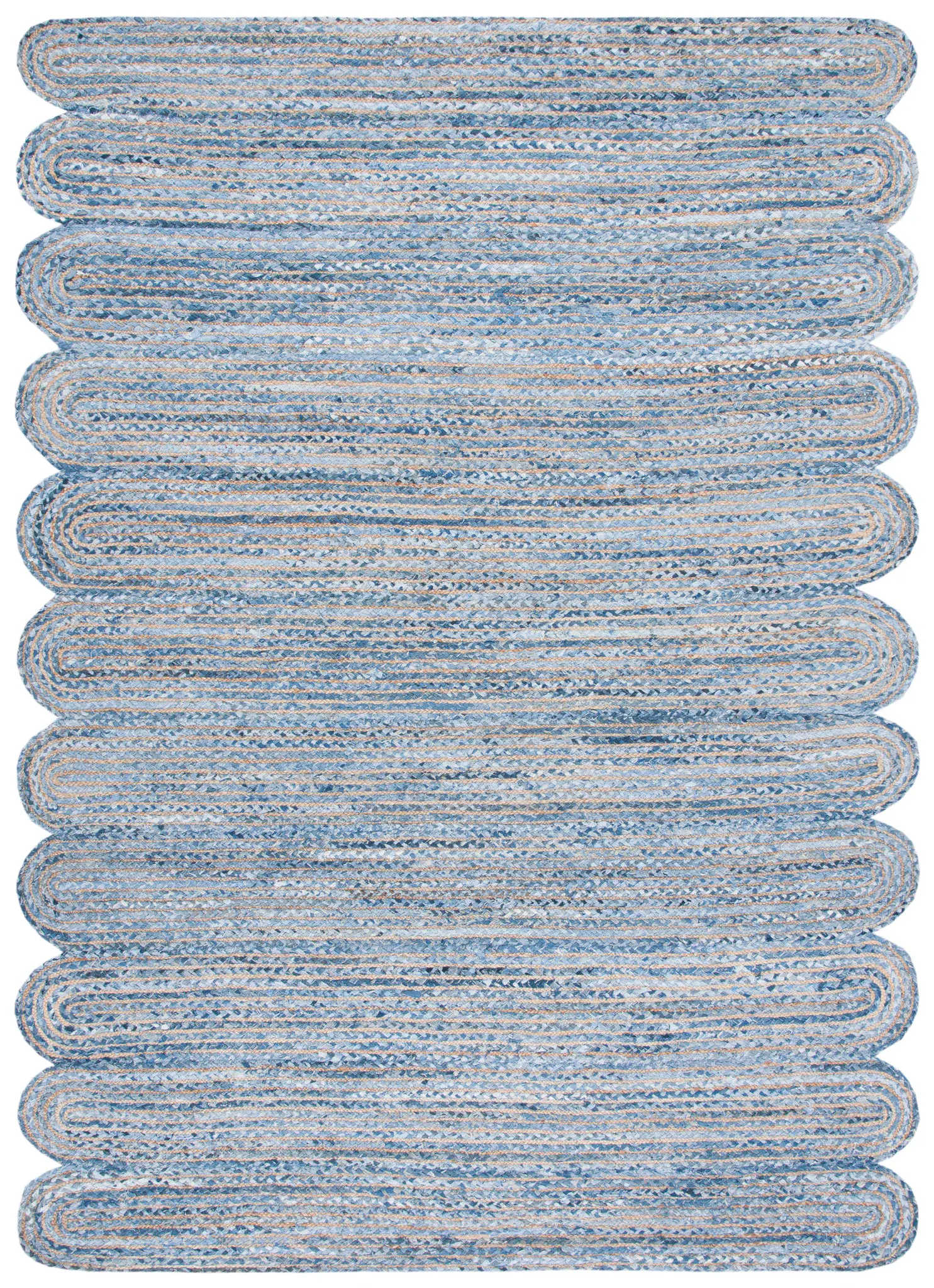 Cape Cod Scalloped Hand-Woven Jute Rug