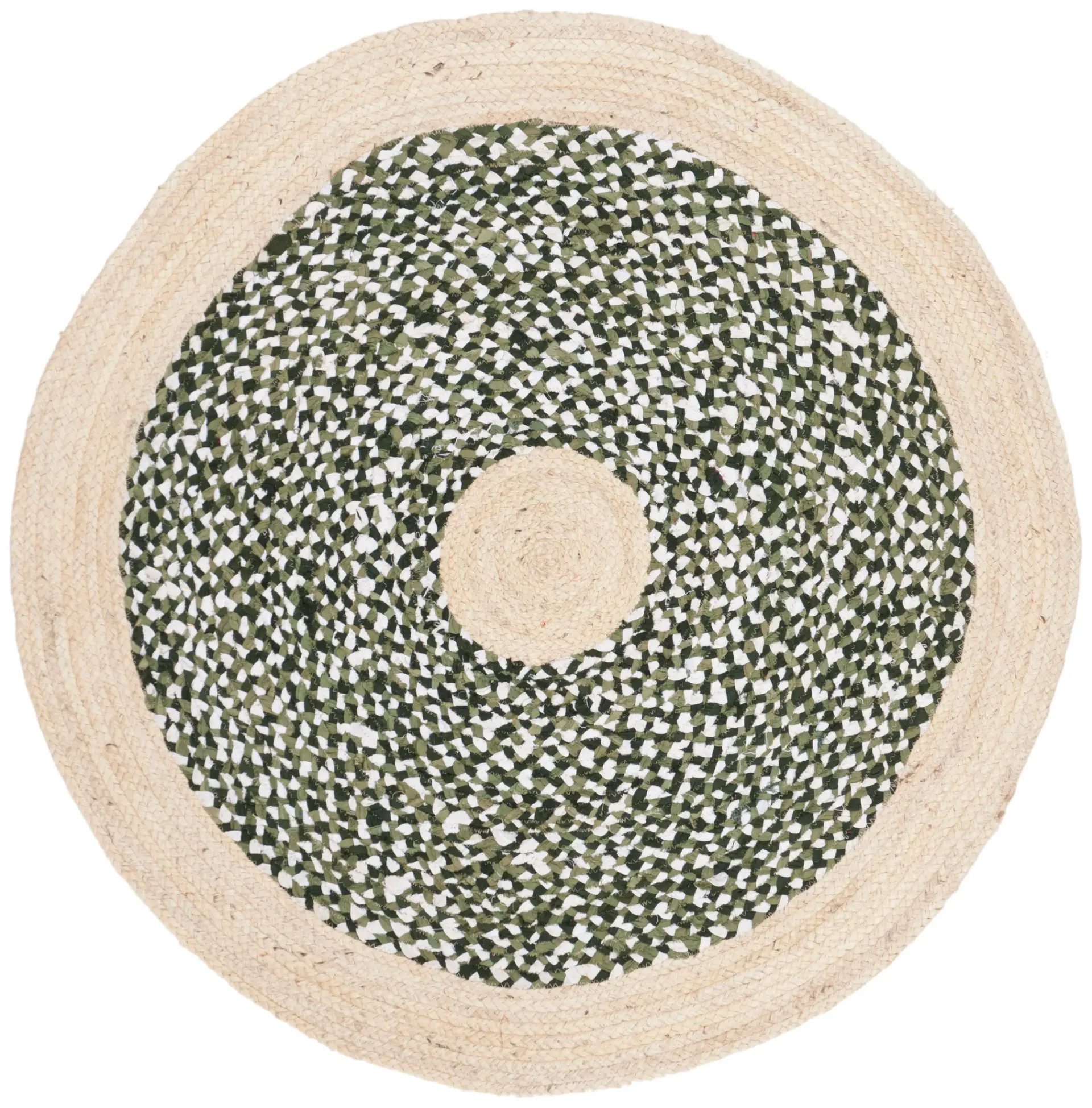 Cape Cod Concentric Band Hand-Woven Rug
