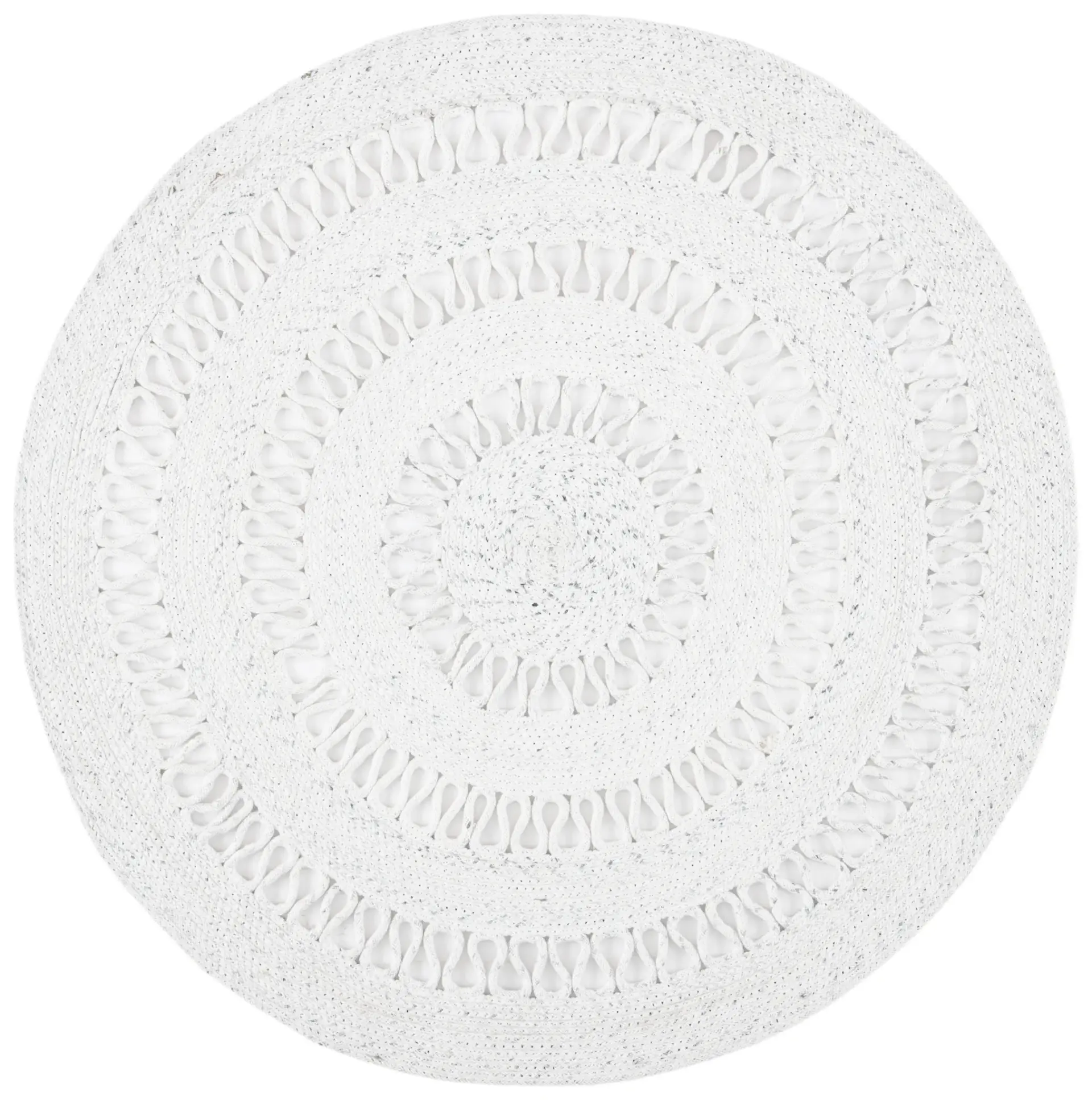 Cape Cod Concentric Ring Hand-Woven Rug