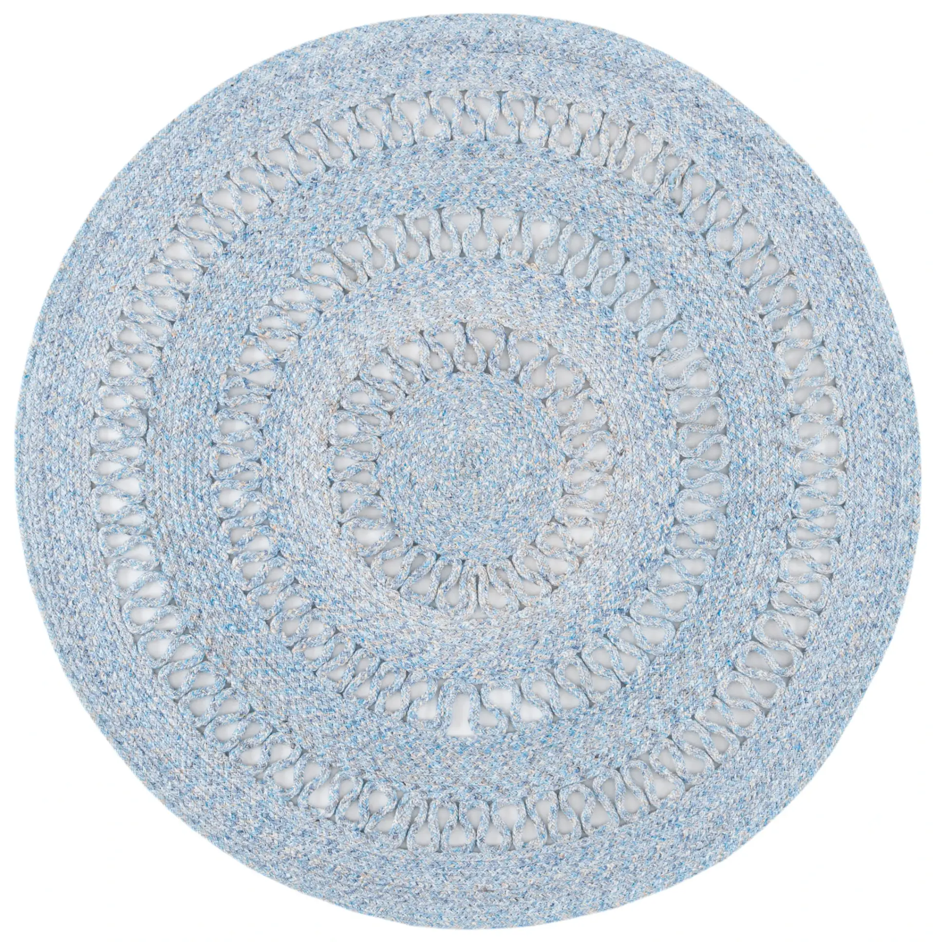 Cape Cod Concentric Ring Hand-Woven Rug