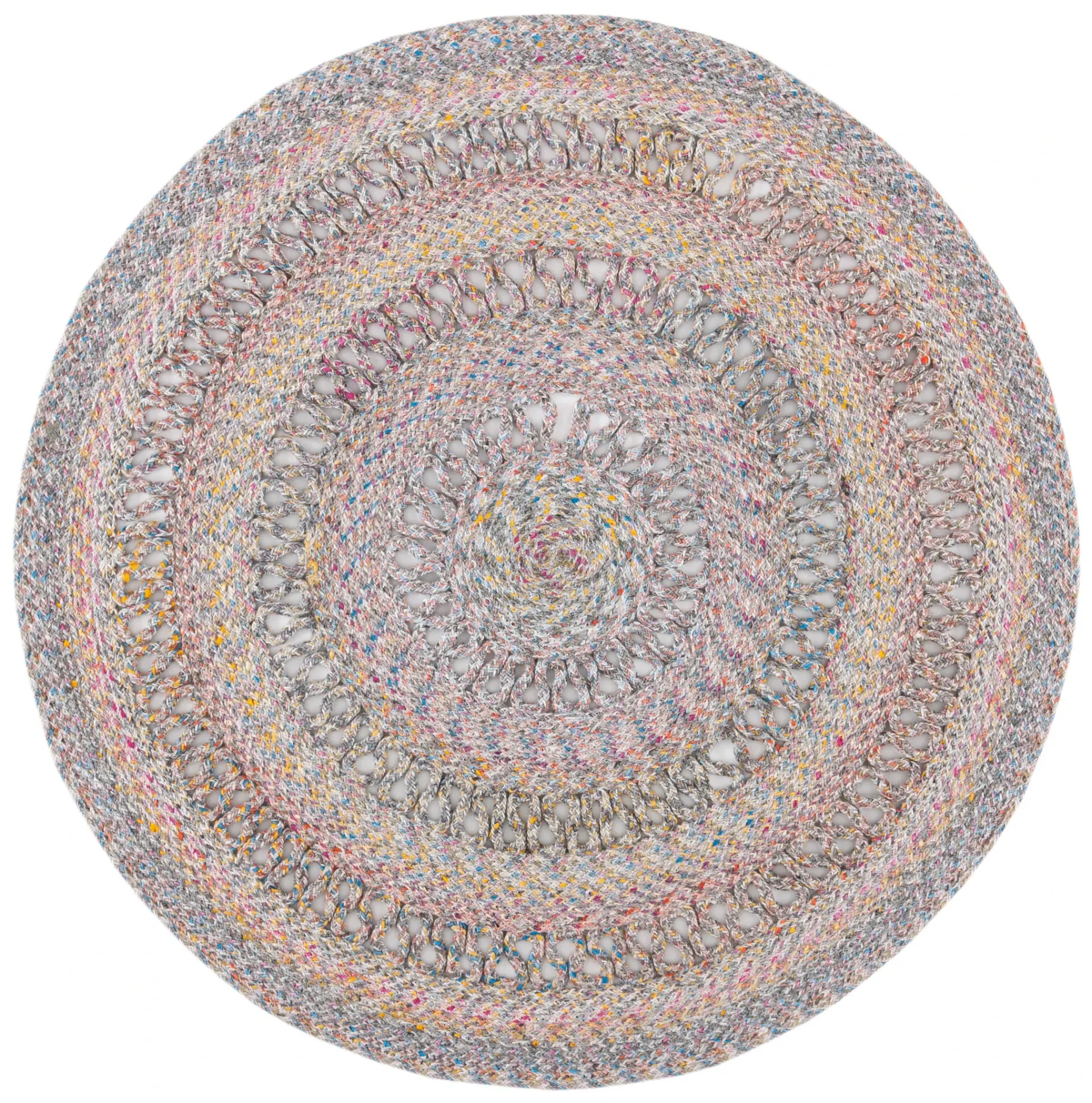 Cape Cod Concentric Ring Hand-Woven Rug