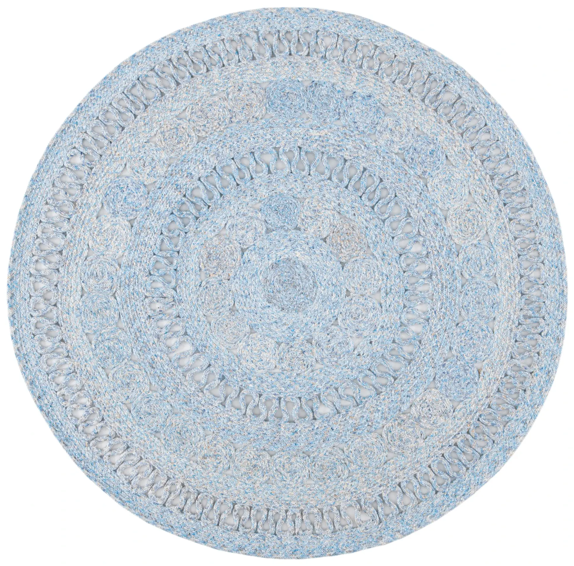 Cape Cod Concentric Circle Hand-Woven Rug