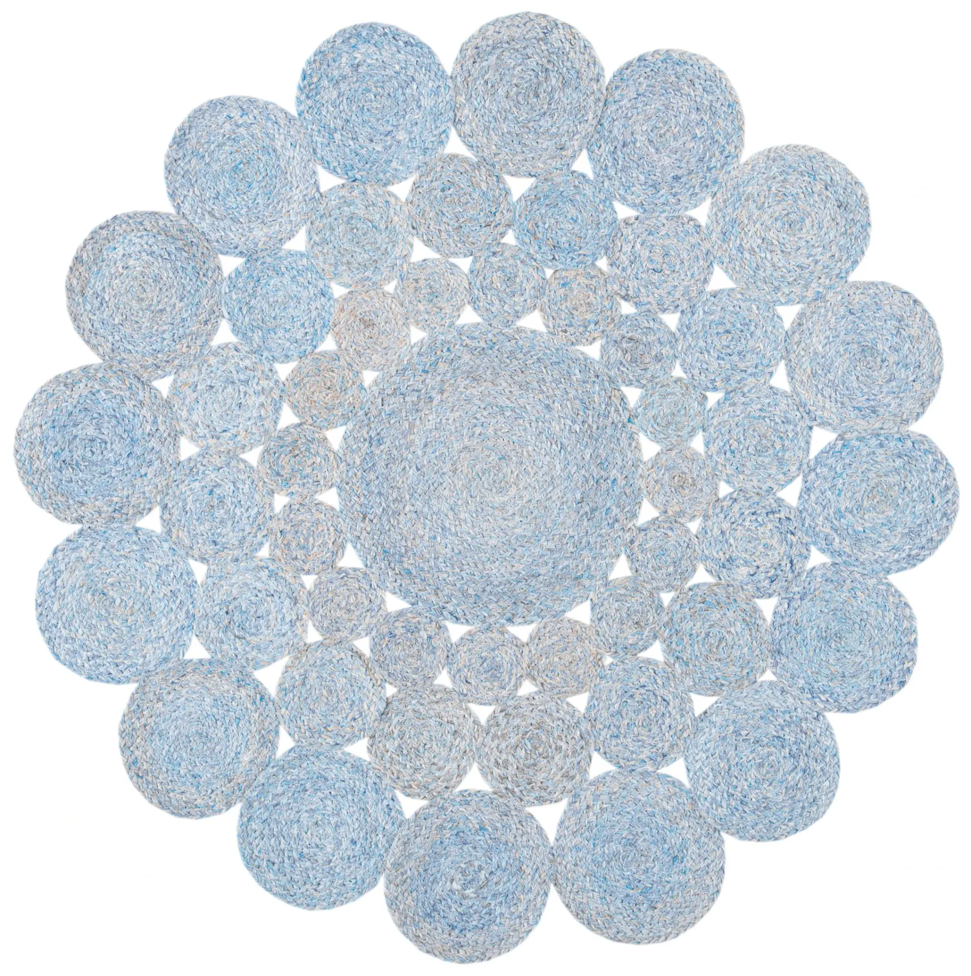 Cape Cod Braided Circle Hand-Woven Rug