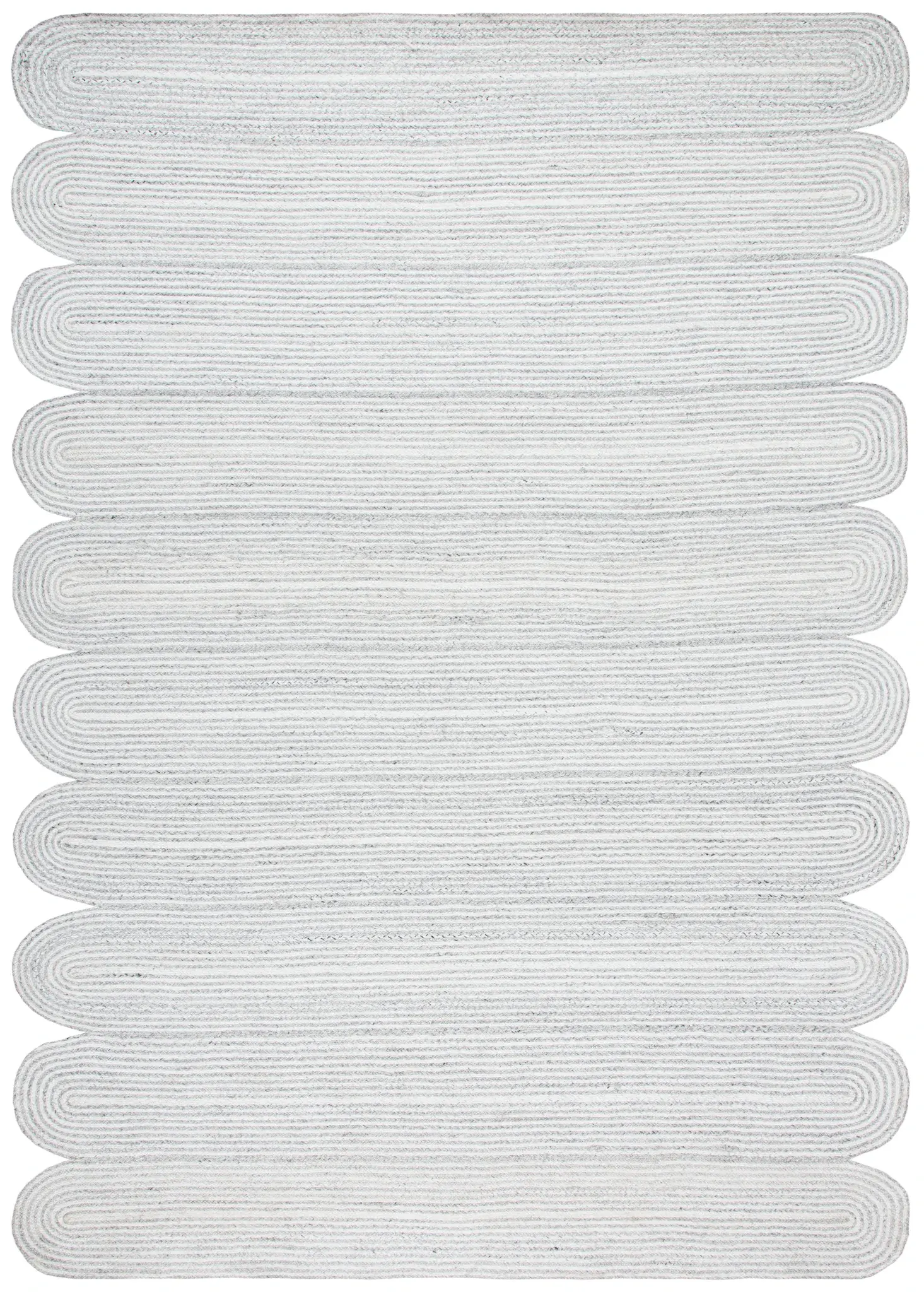Cape Cod Scalloped Hand-Woven Rug