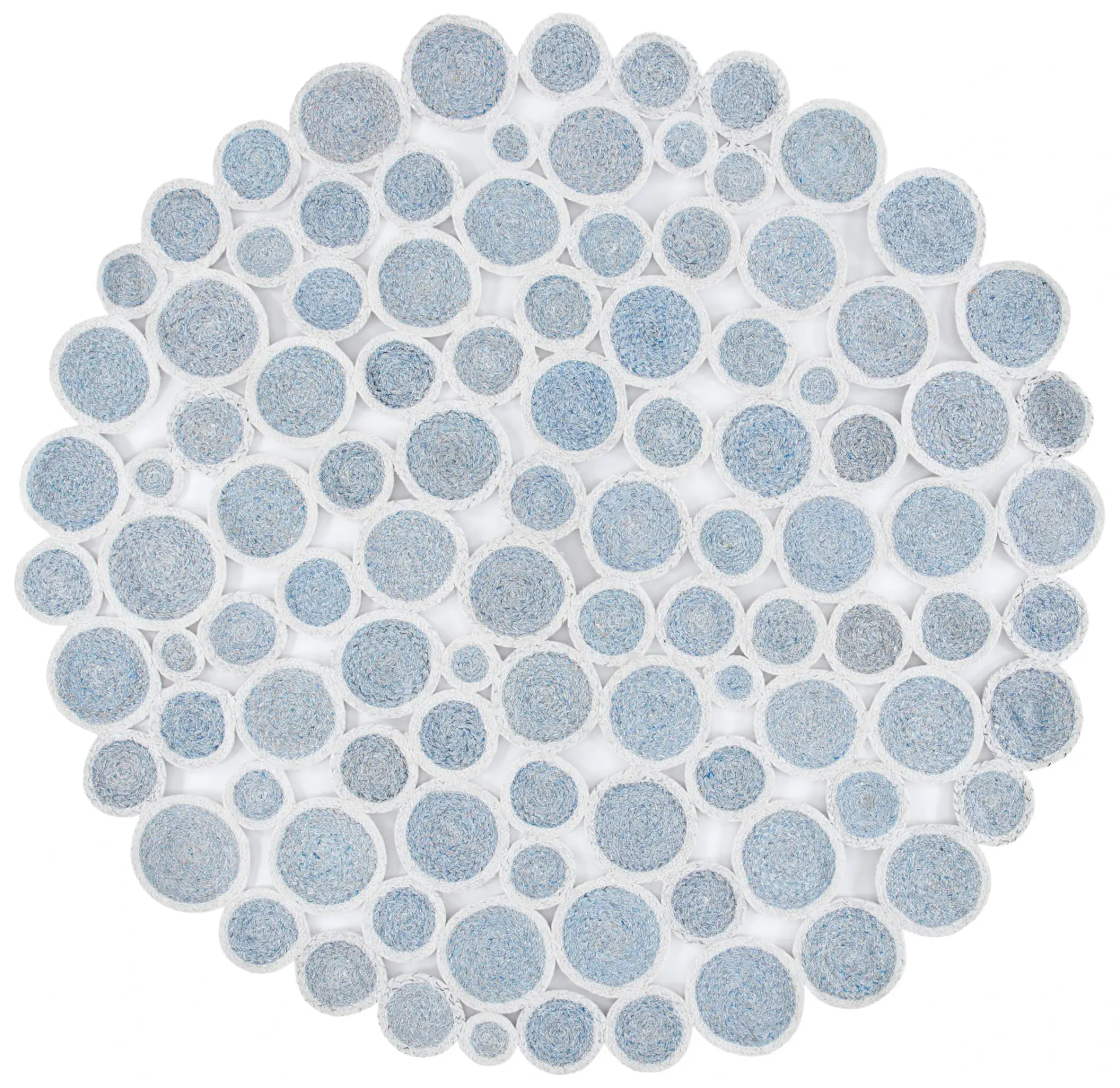 Cape Cod Braided Circles Hand-Woven Rug