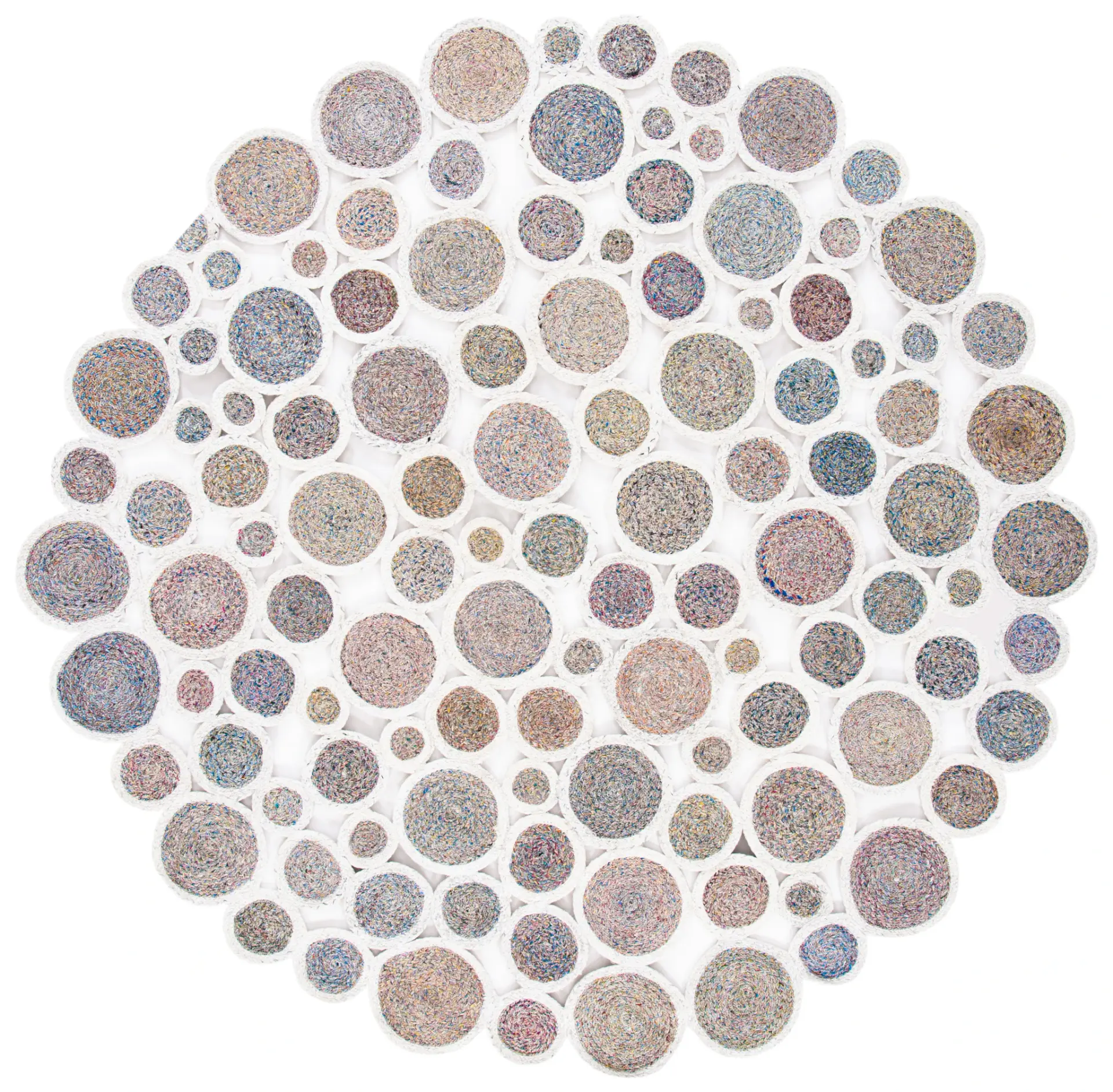 Cape Cod Braided Circles Hand-Woven Rug