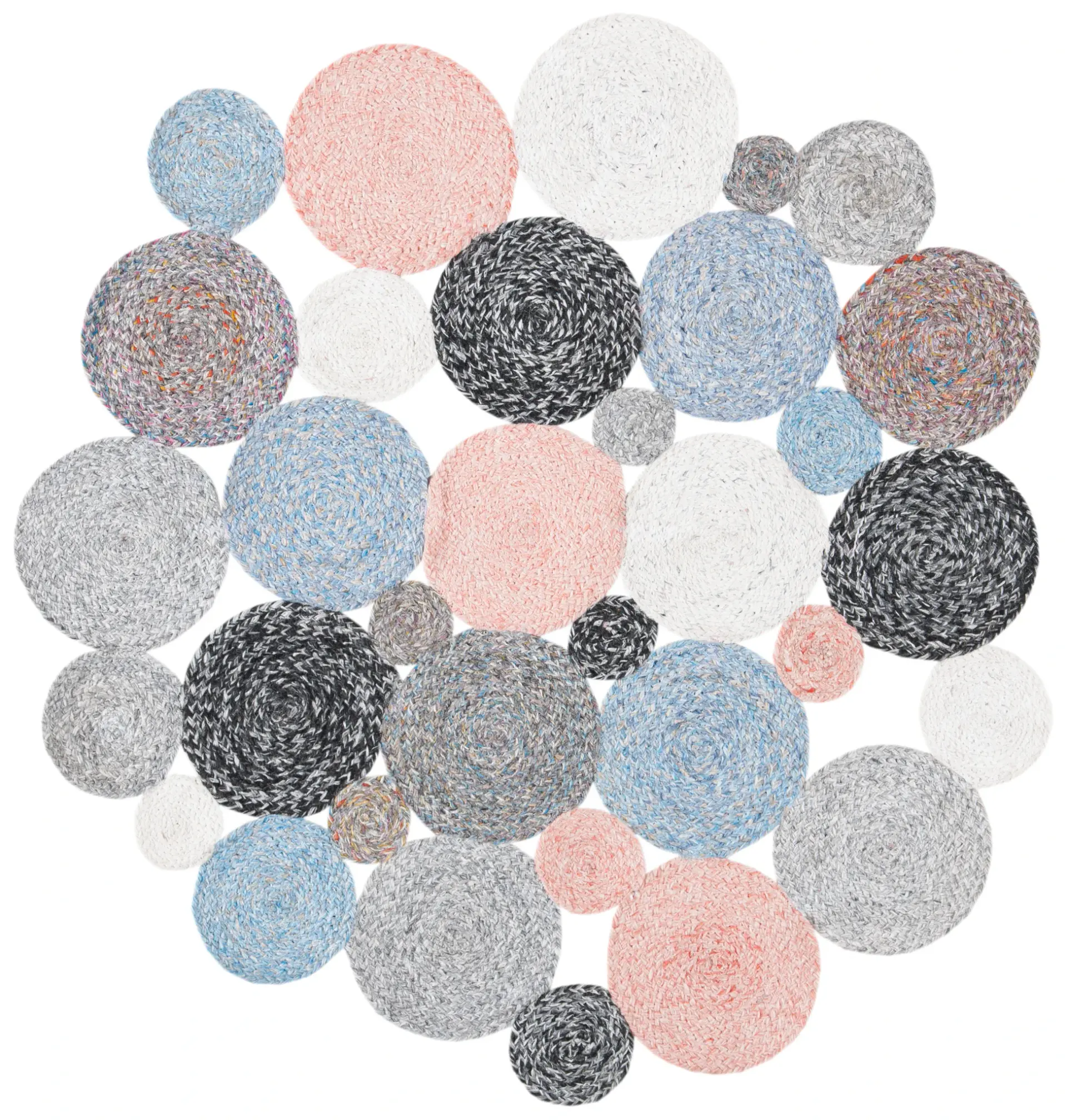 Cape Cod Clustered Circles Hand-Woven Rug